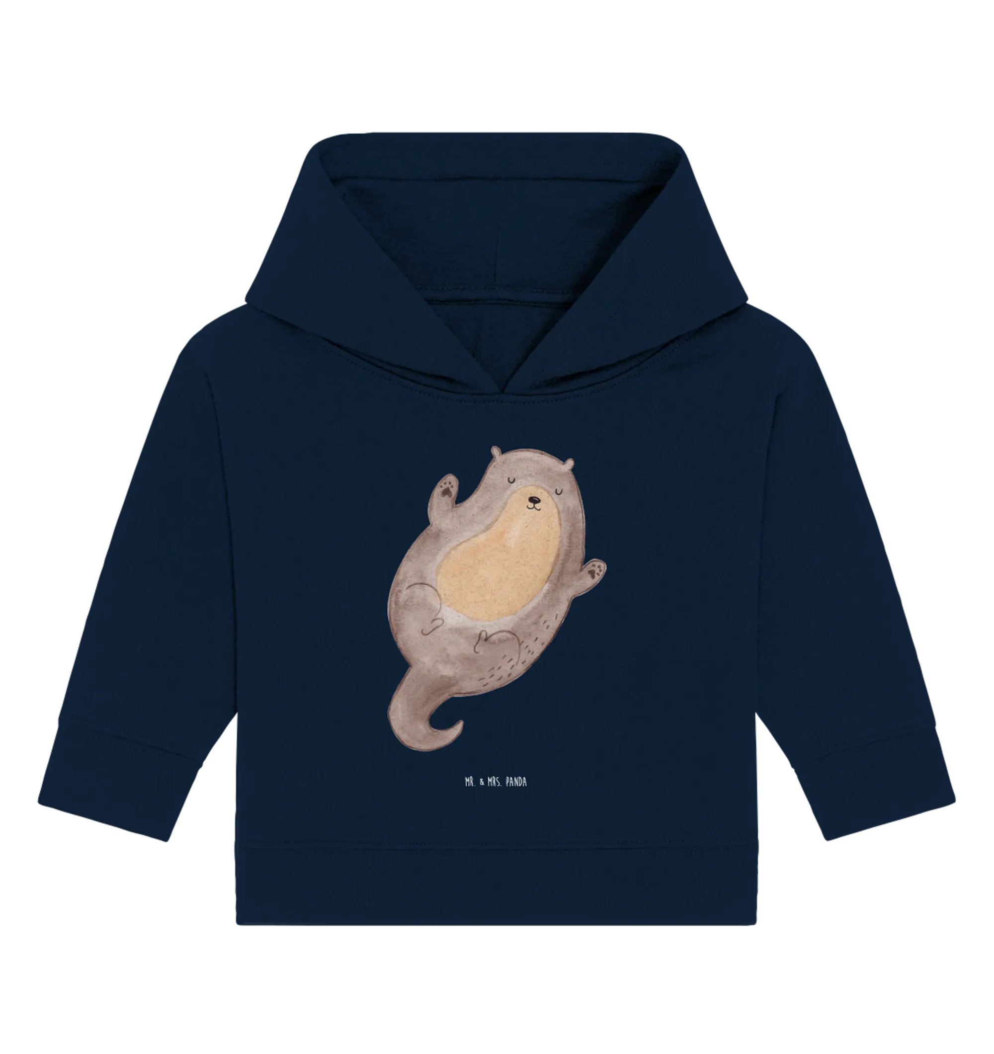 Organic Baby Hoodie Otter Umarmen