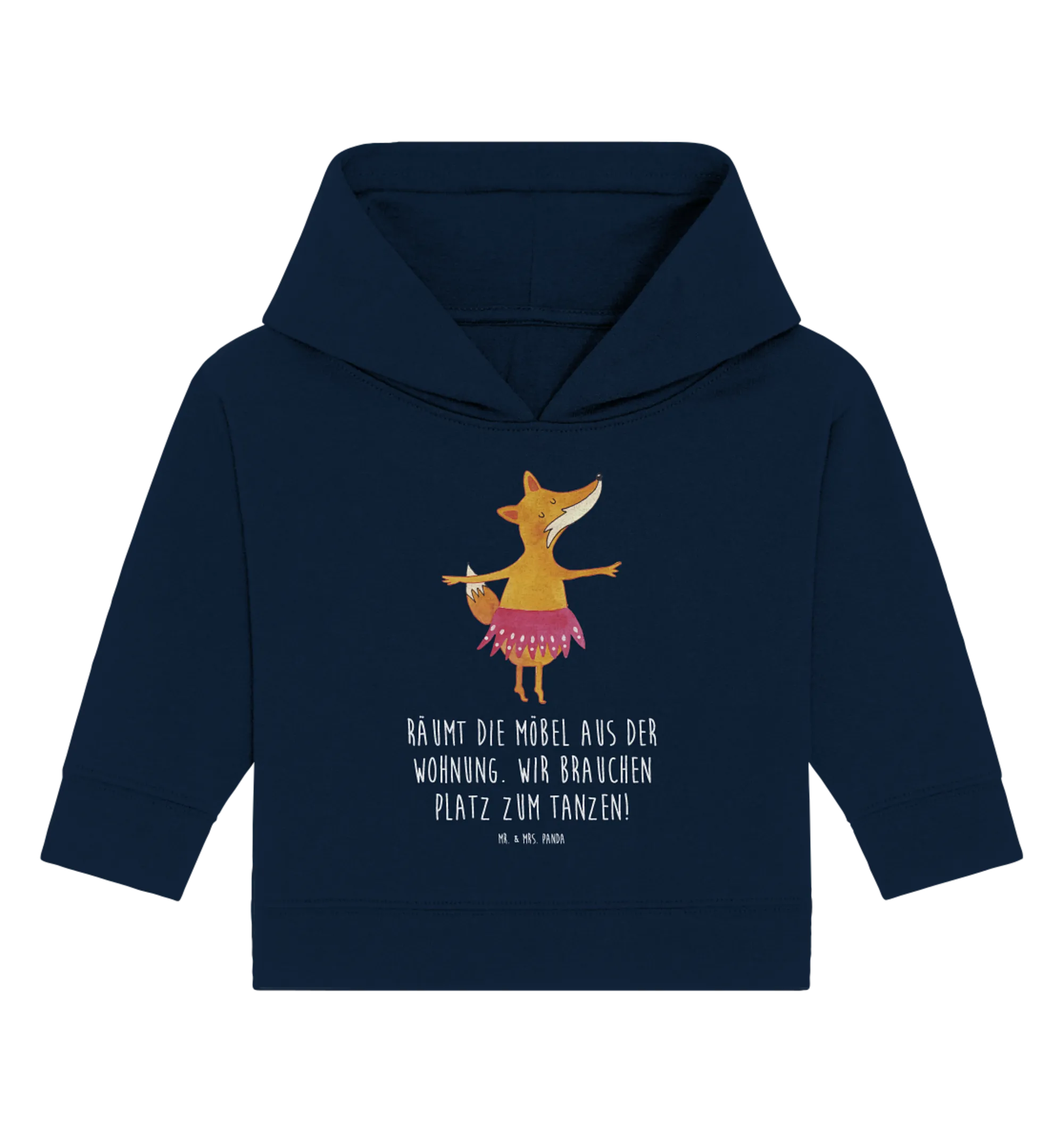 Organic Baby Hoodie Fuchs Ballerina