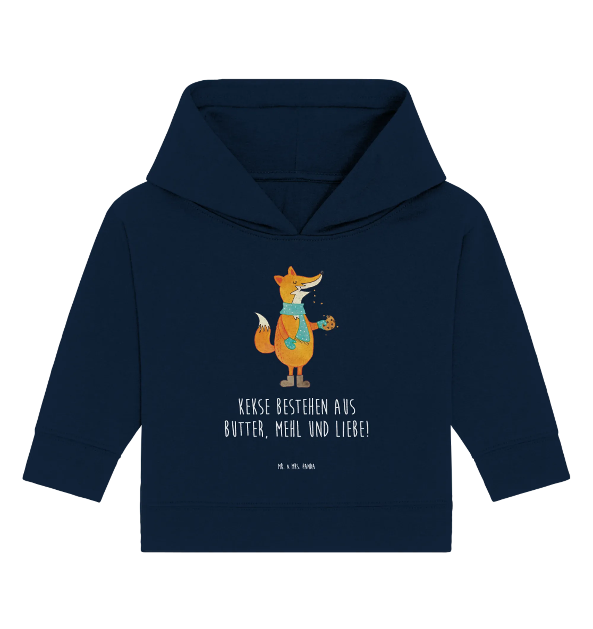 Organic Baby Hoodie Fuchs Keks