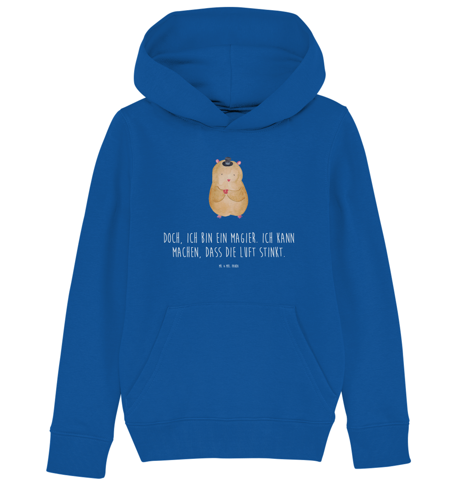 5-6 Jahre (110/116) Organic Kinder Hoodie Hamster Hut - Geschenk Zauberer Tiere - Bild 1 von 8
