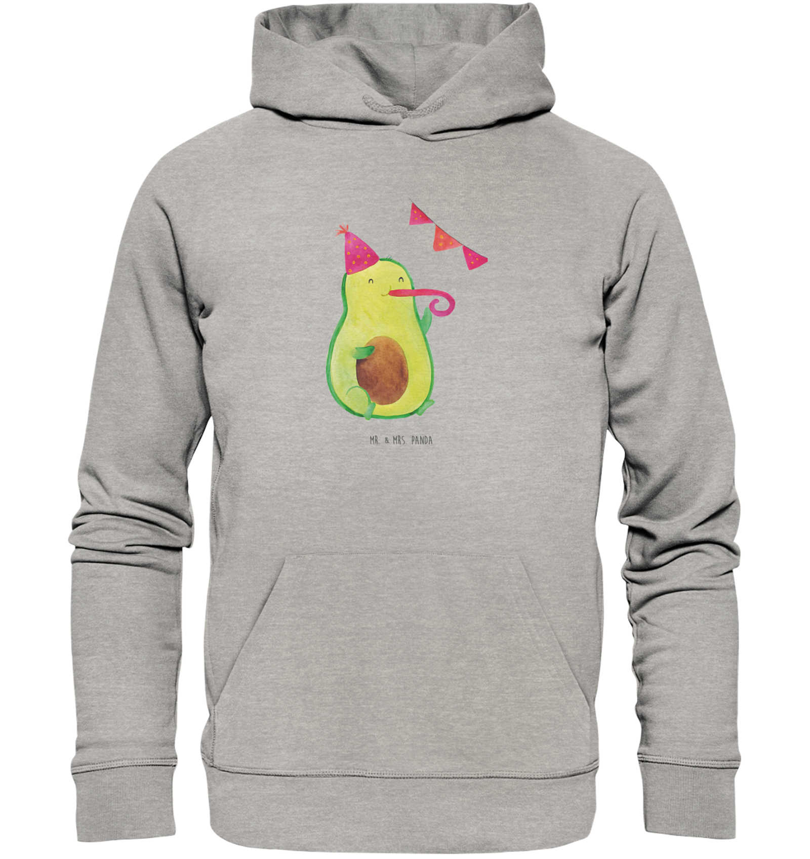 Organic Hoodie Avocado Party Zeit