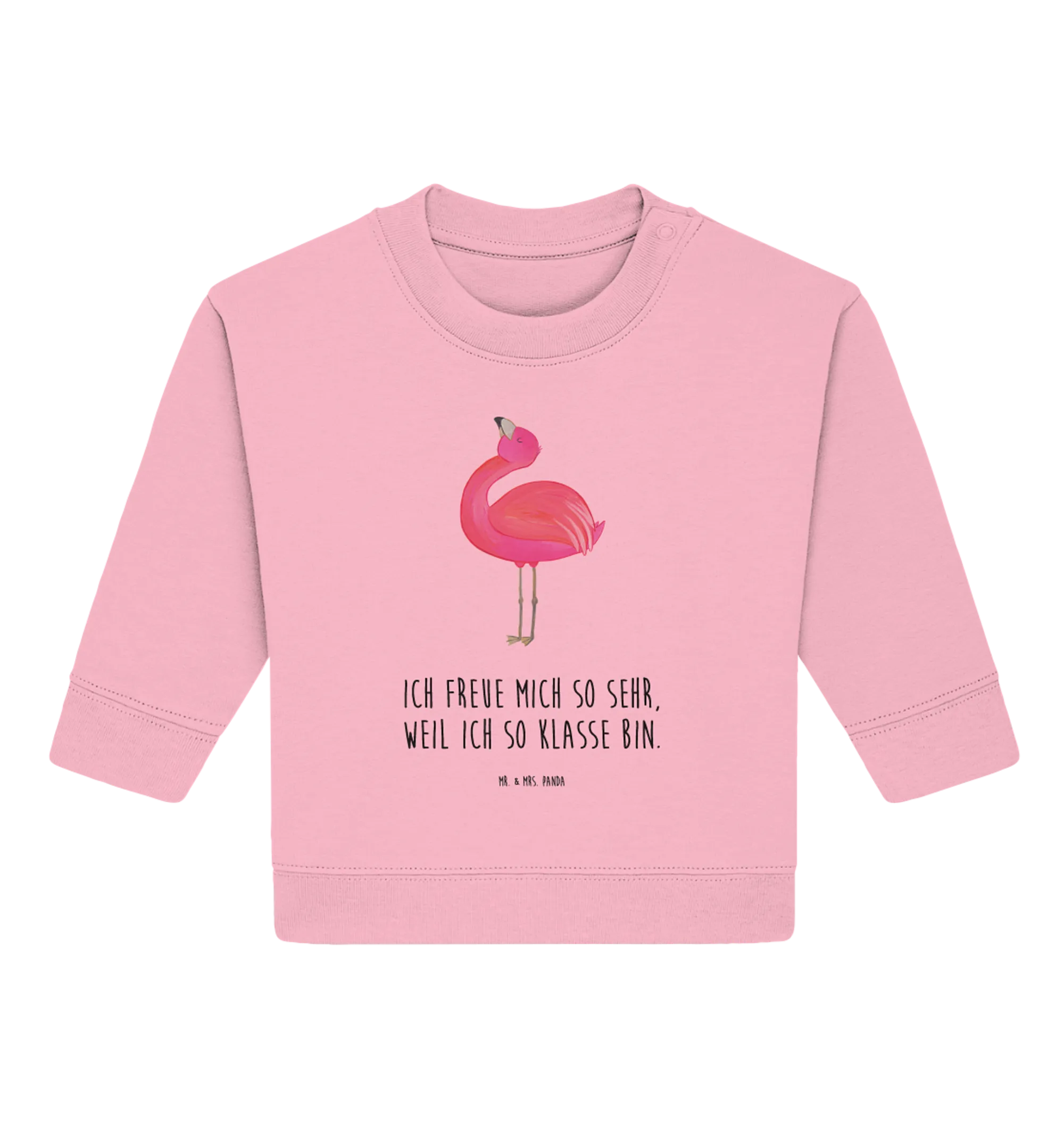 Organic Baby Pullover Flamingo Stolz