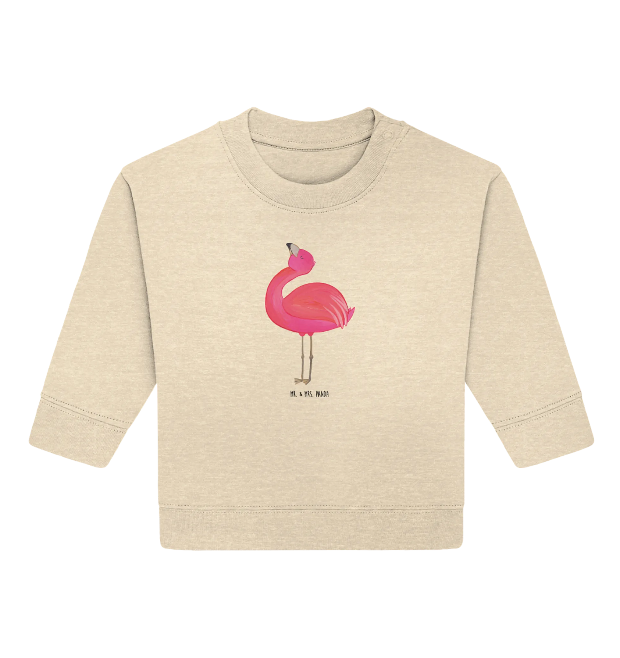 Organic Baby Pullover Flamingo Stolz