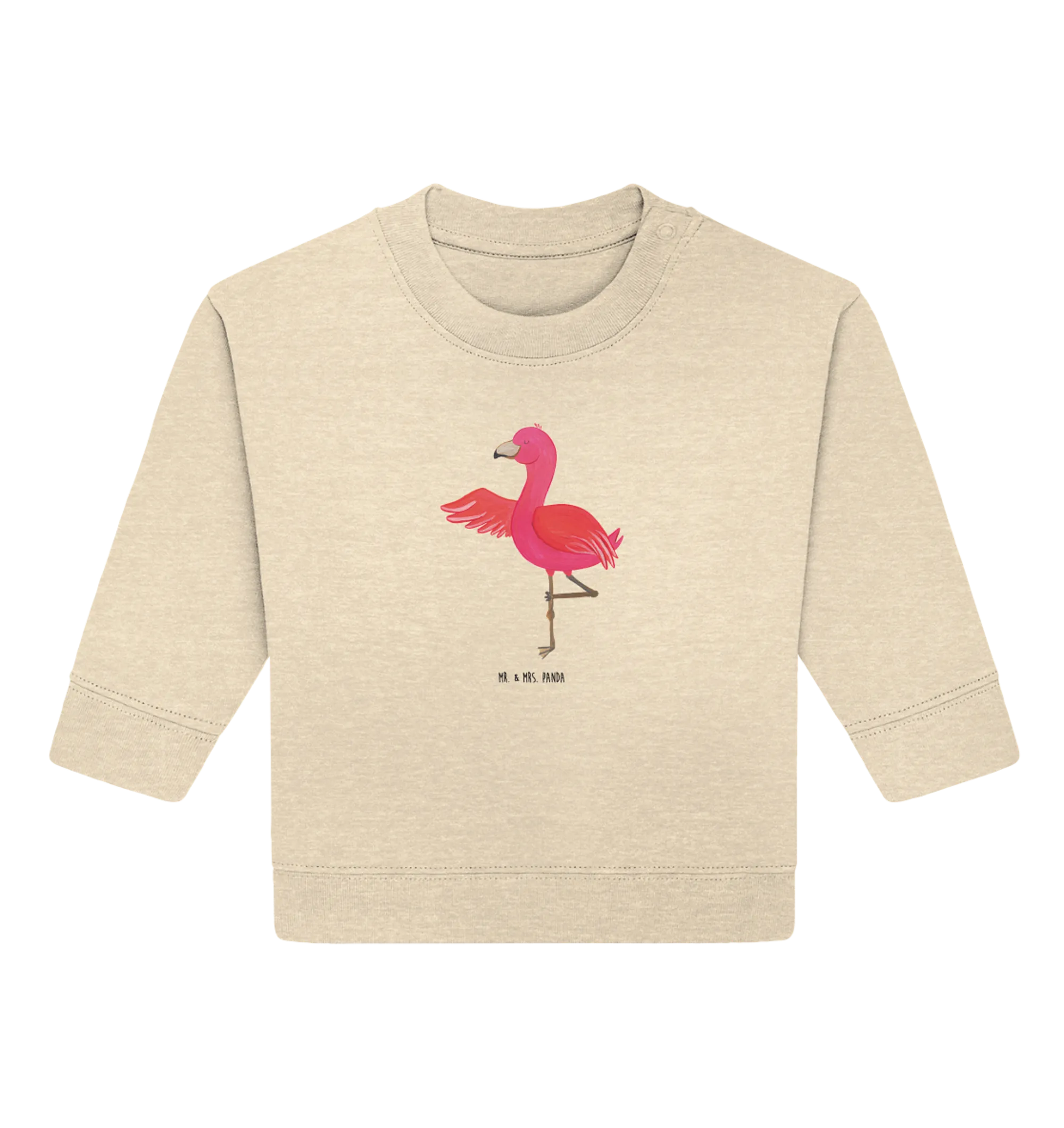 Organic Baby Pullover Flamingo Yoga