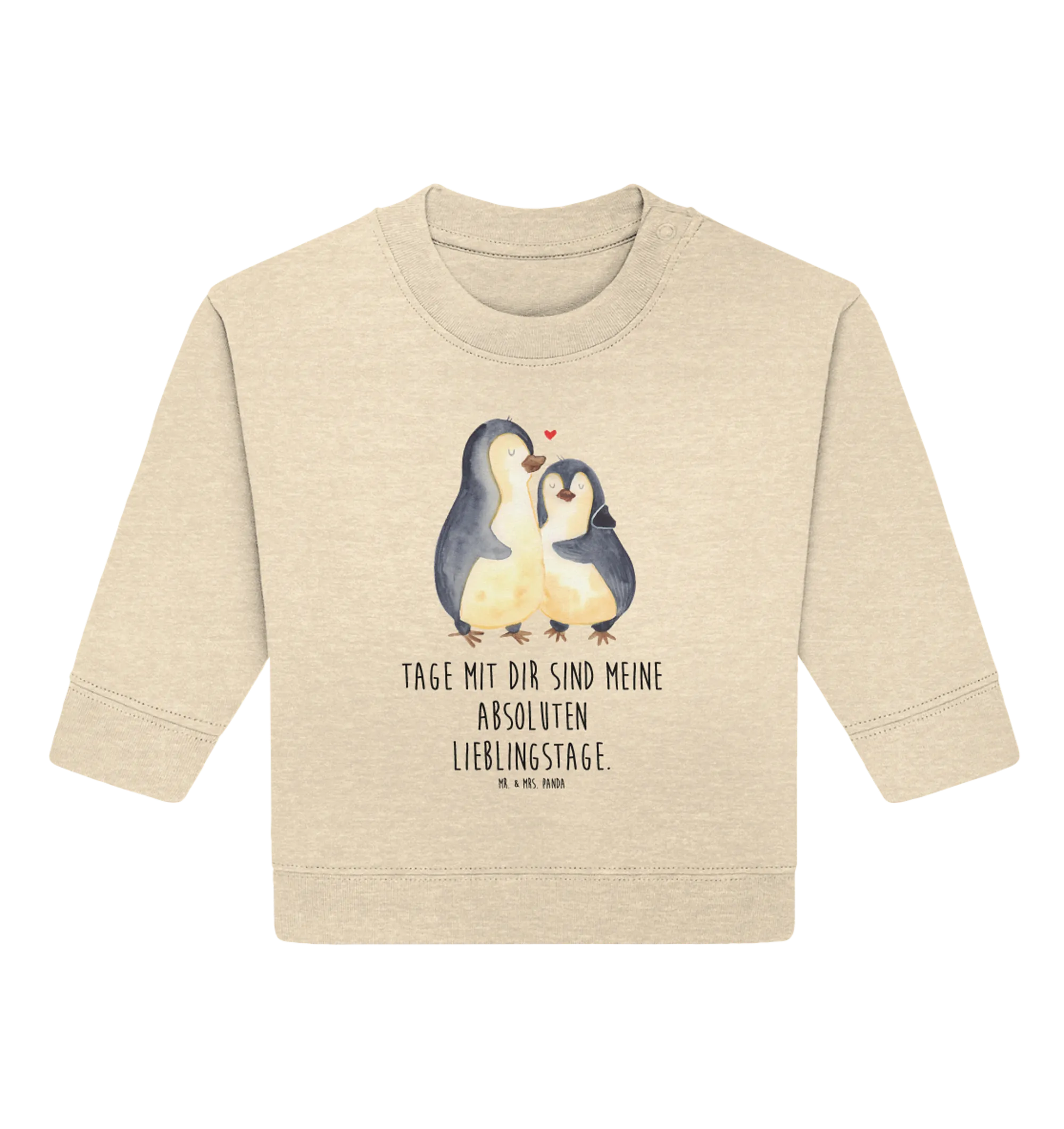 Organic Baby Pullover Pinguin umarmen