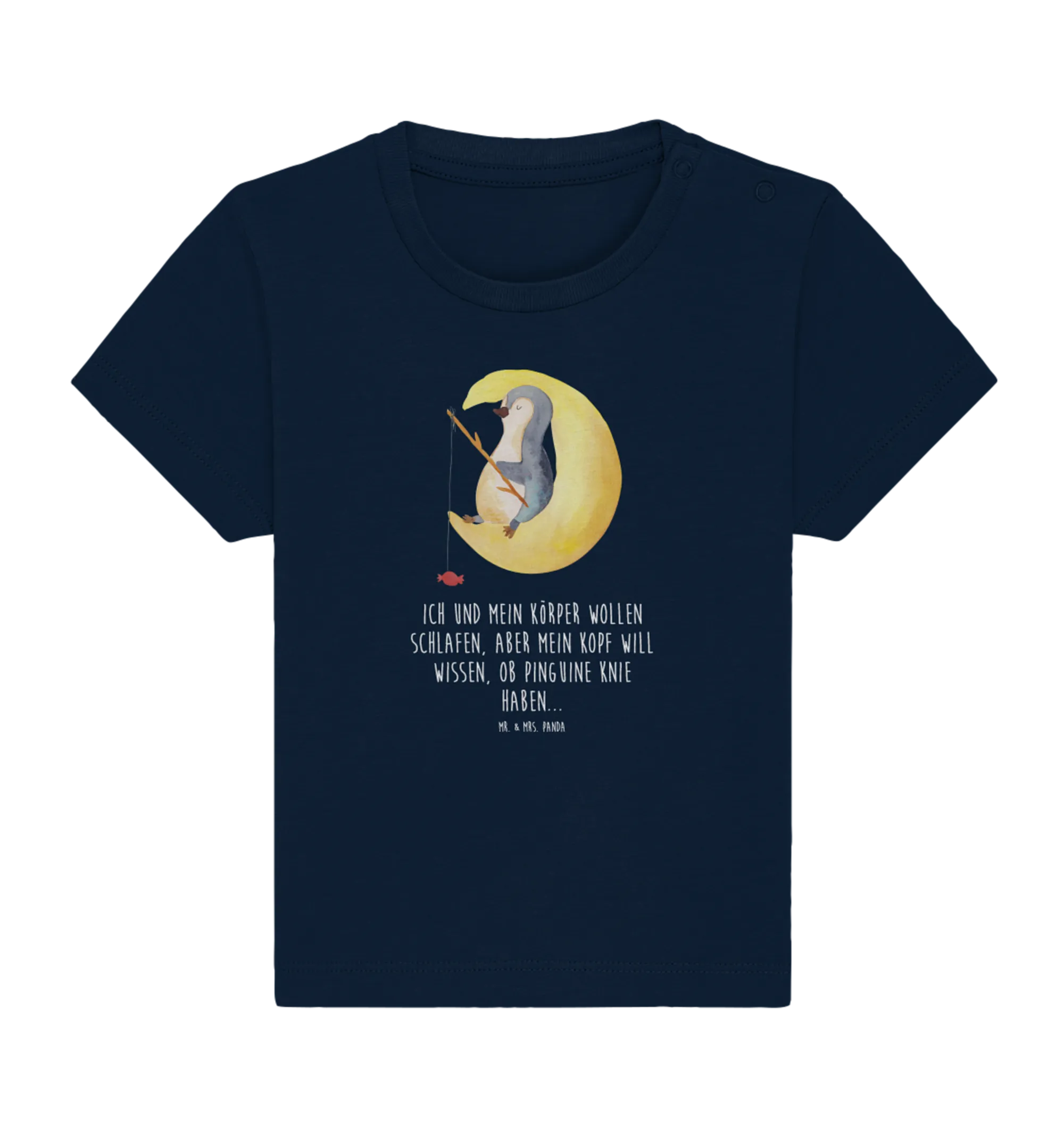 Organic Baby Shirt Pinguin Mond