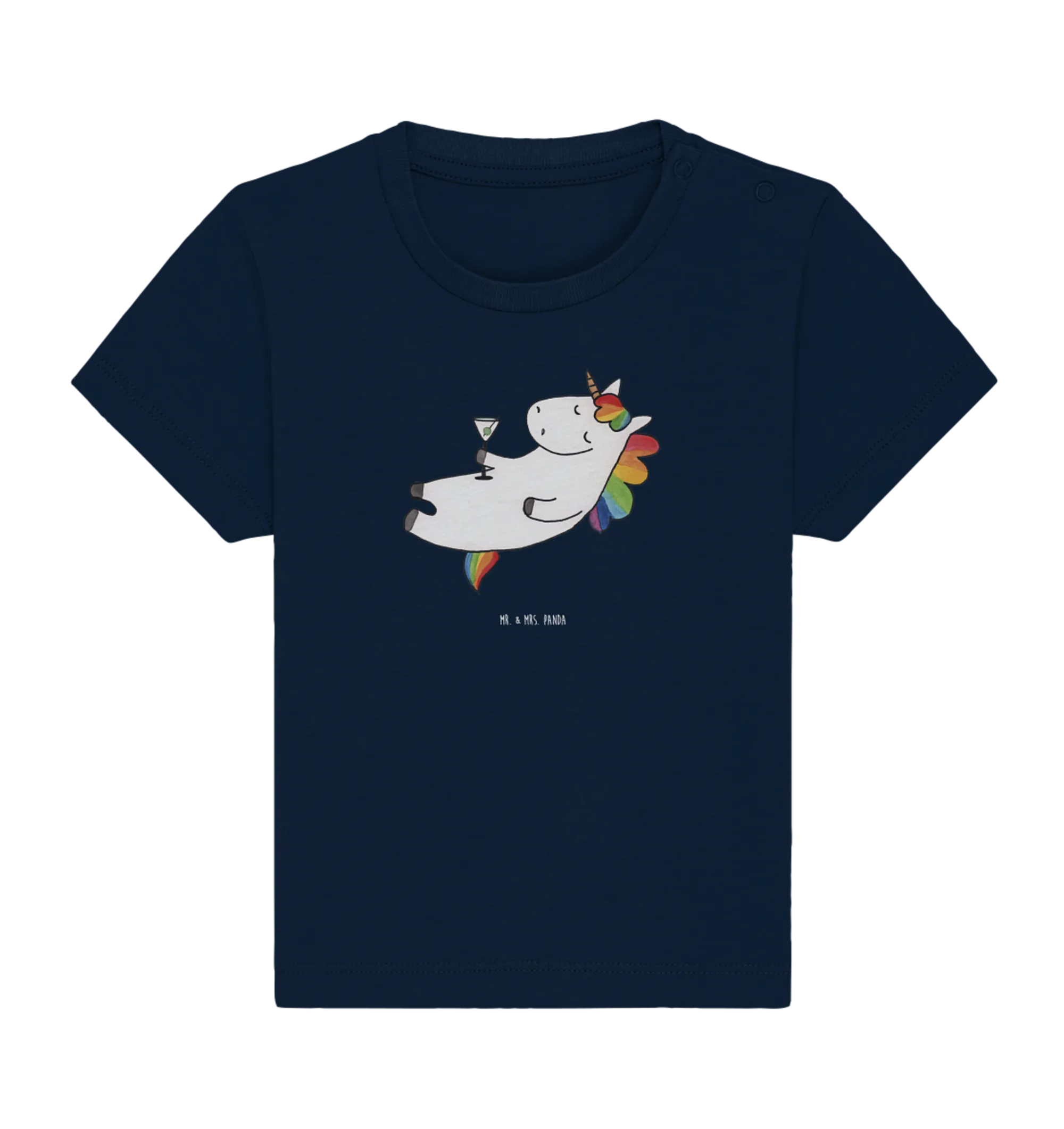 Organic Baby Shirt Einhorn Cocktail