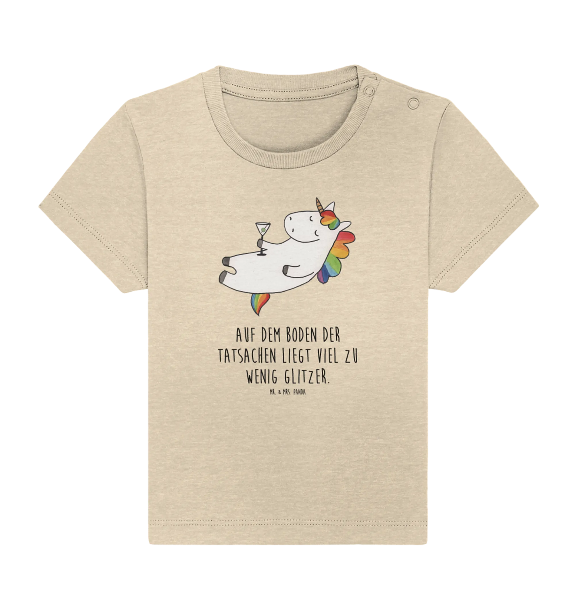 Organic Baby Shirt Einhorn Cocktail