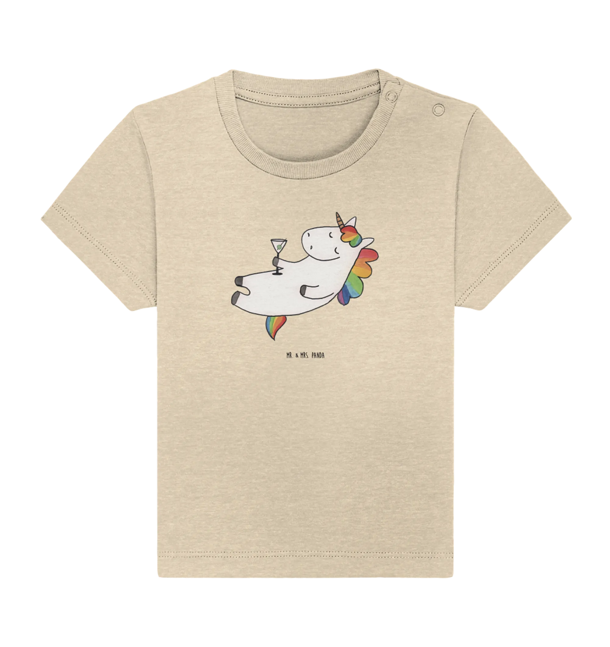 Organic Baby Shirt Einhorn Cocktail