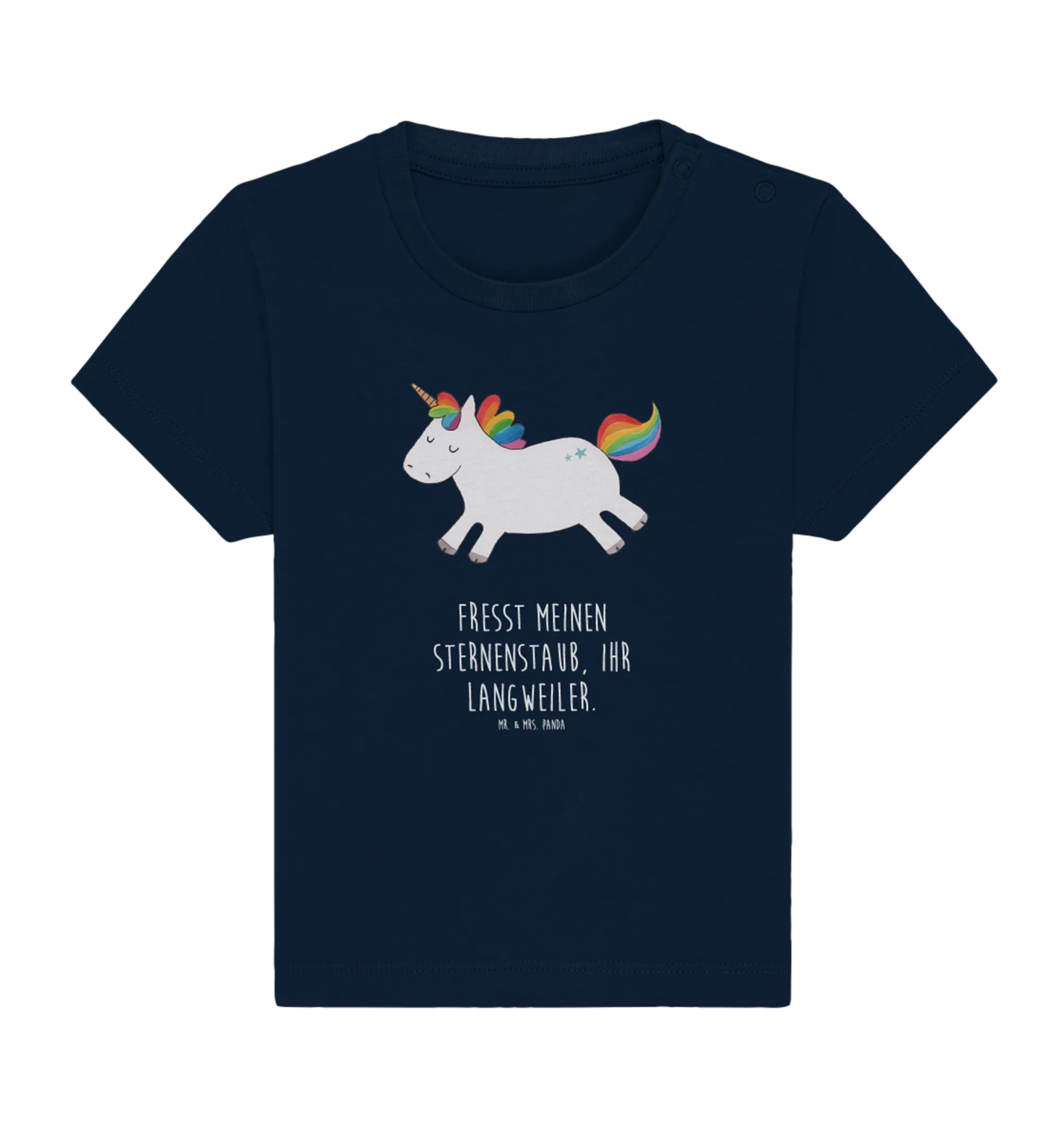 Organic Baby Shirt Einhorn Happy