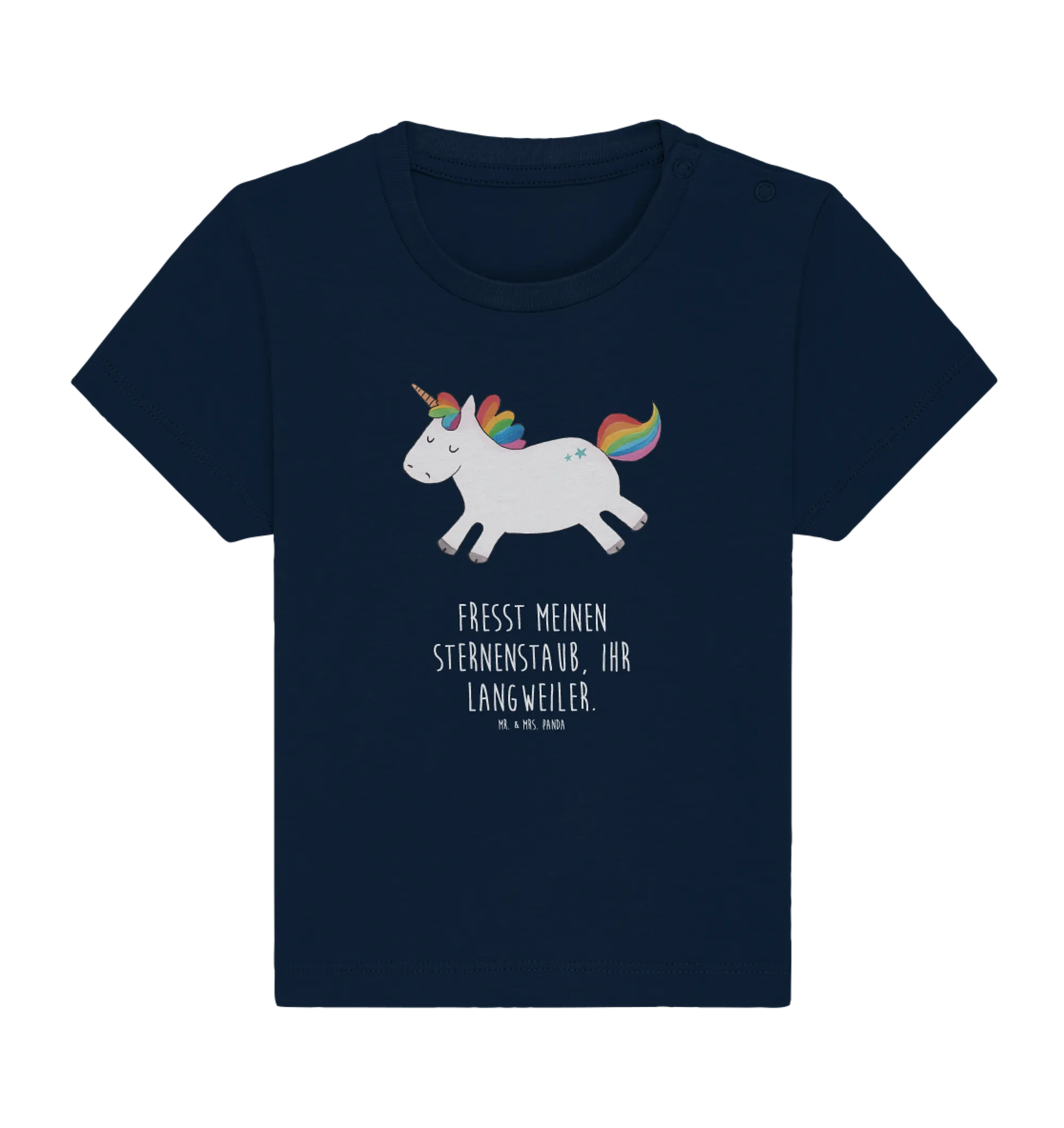 Organic Baby Shirt Einhorn Happy