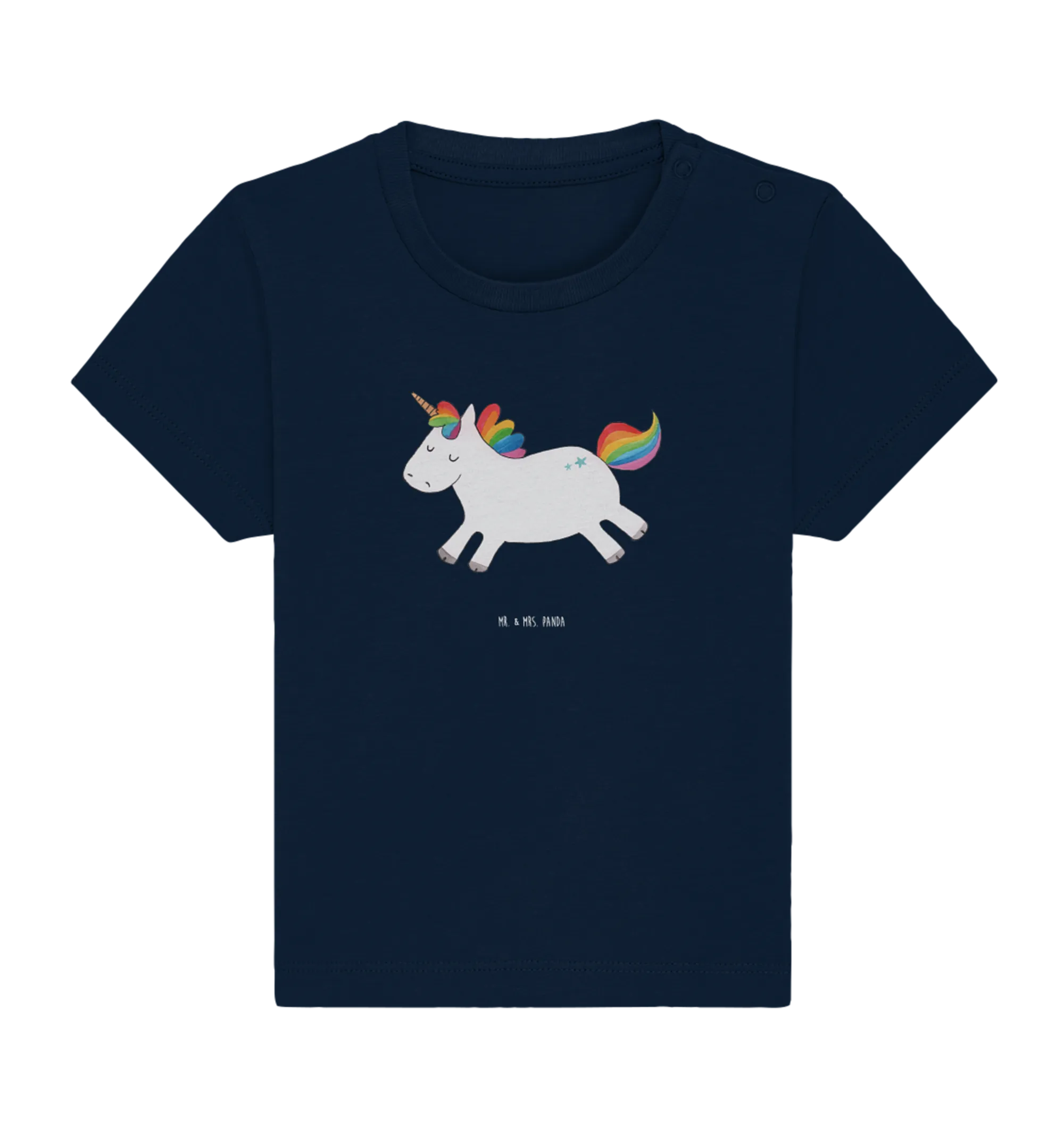 Organic Baby Shirt Einhorn Happy