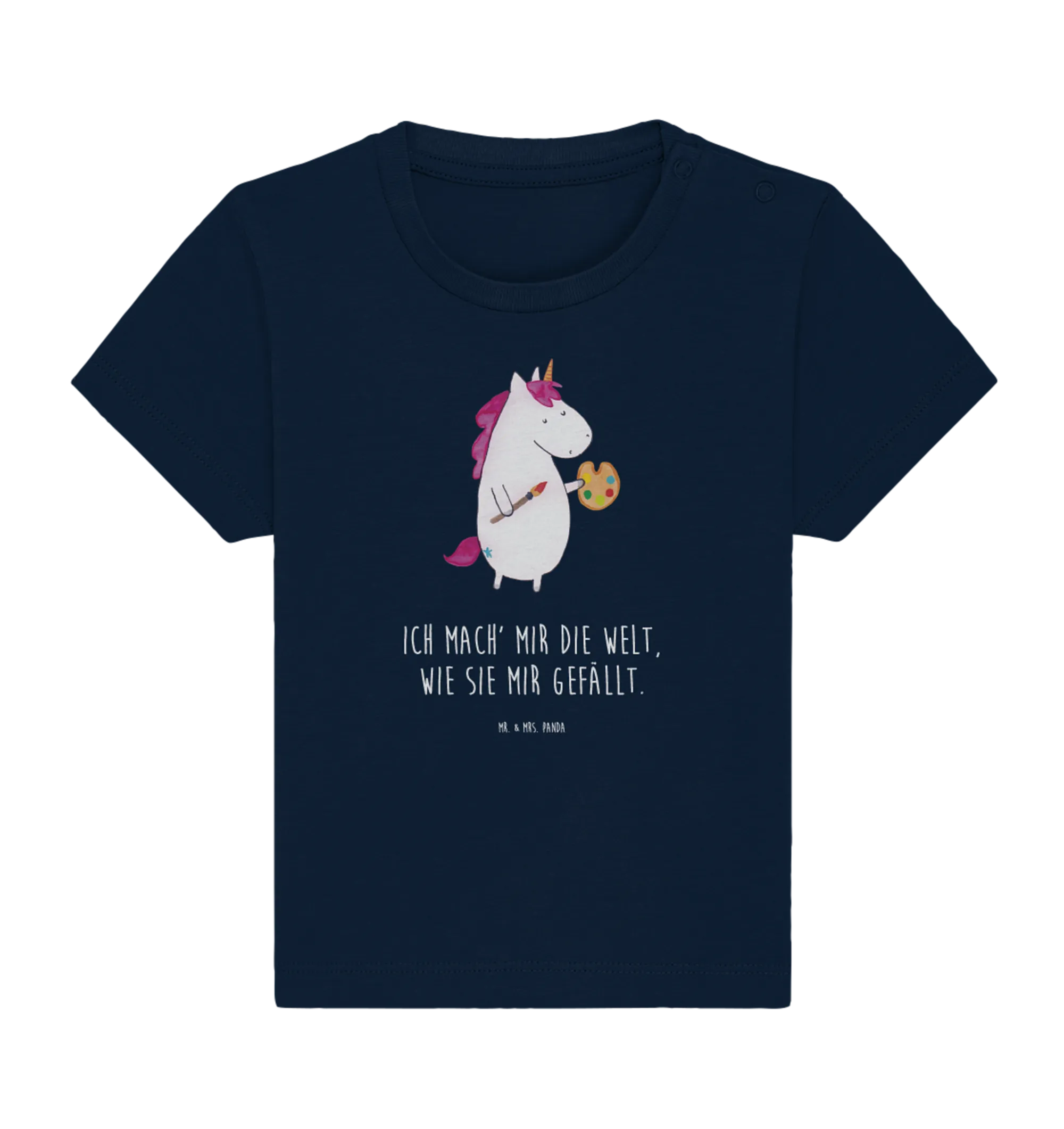 Organic Baby Shirt Einhorn Künstler