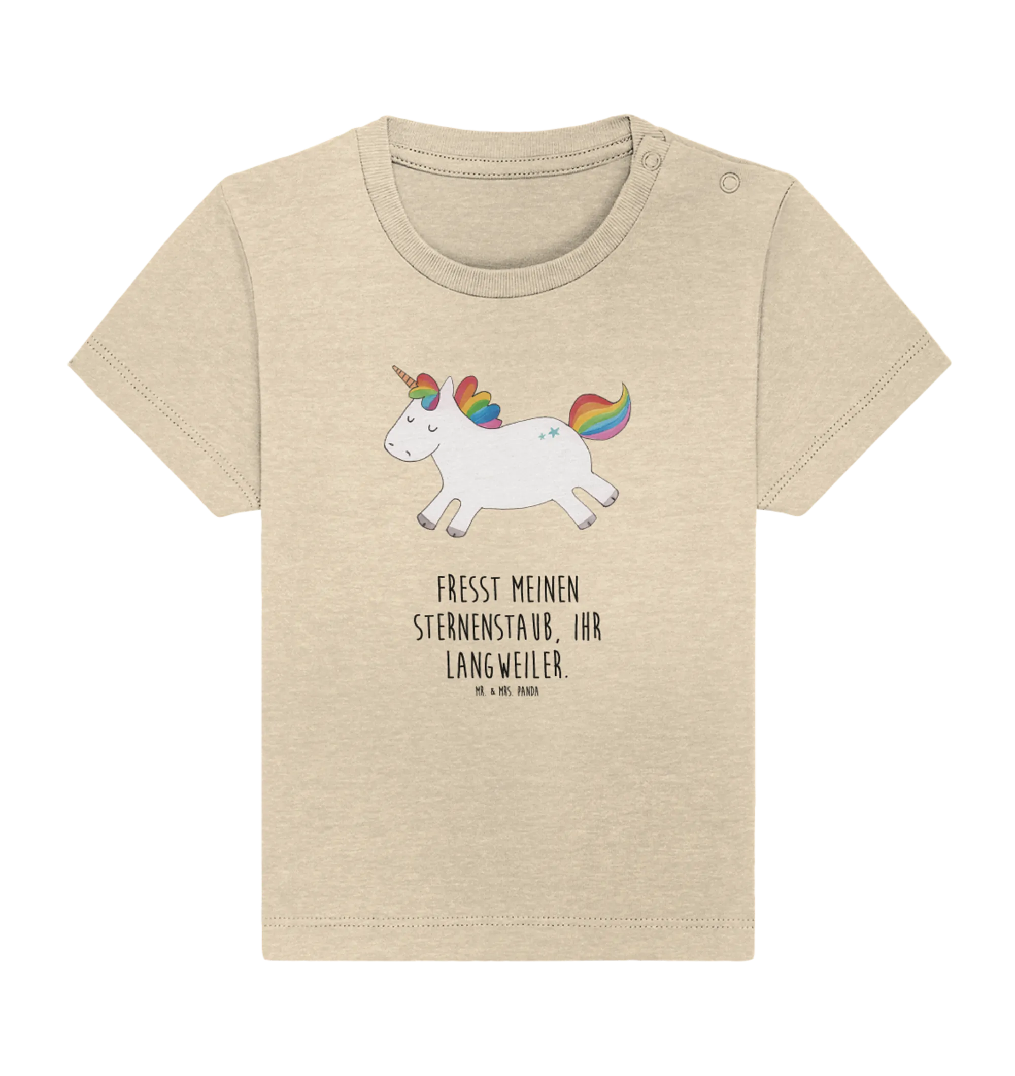 Organic Baby Shirt Einhorn Happy