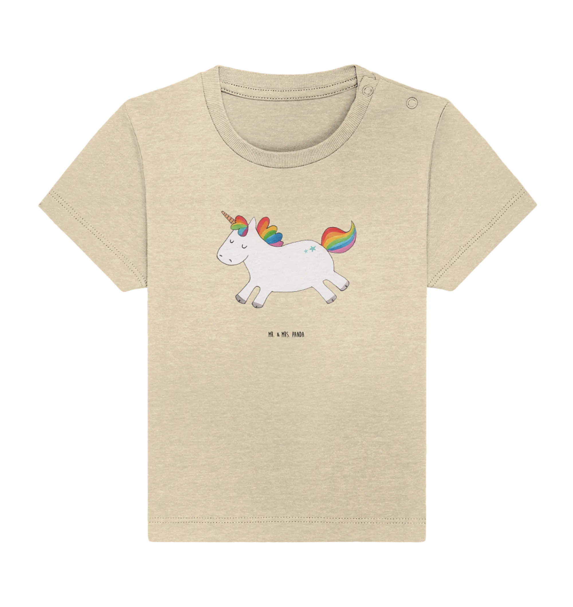 Organic Baby Shirt Einhorn Happy