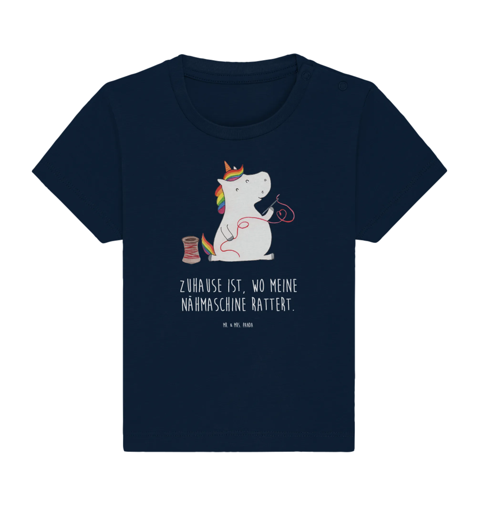 Organic Baby Shirt Einhorn Näherin