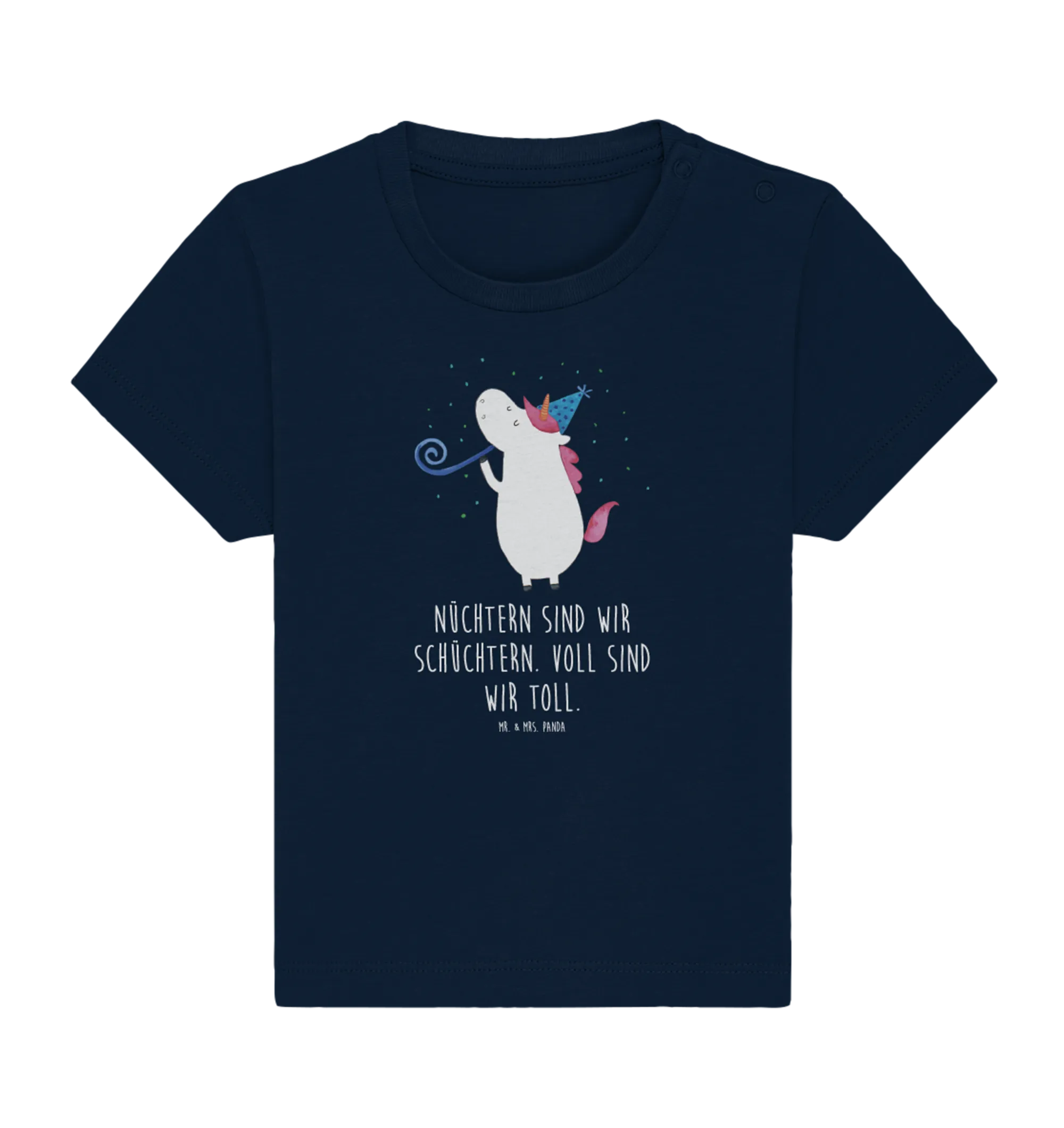 Organic Baby Shirt Einhorn Party