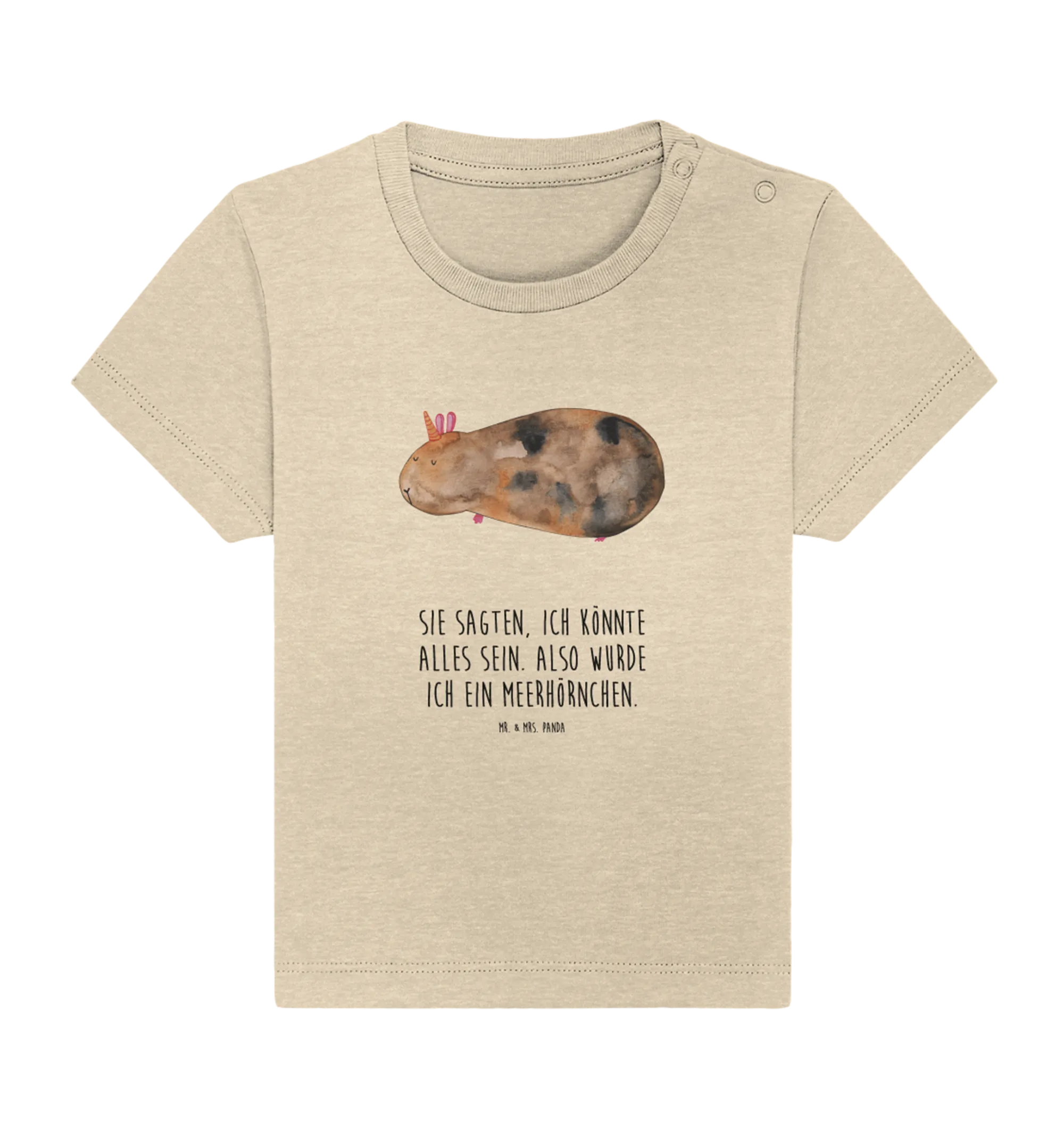 Organic Baby Shirt Einhorn Meerschweinchen