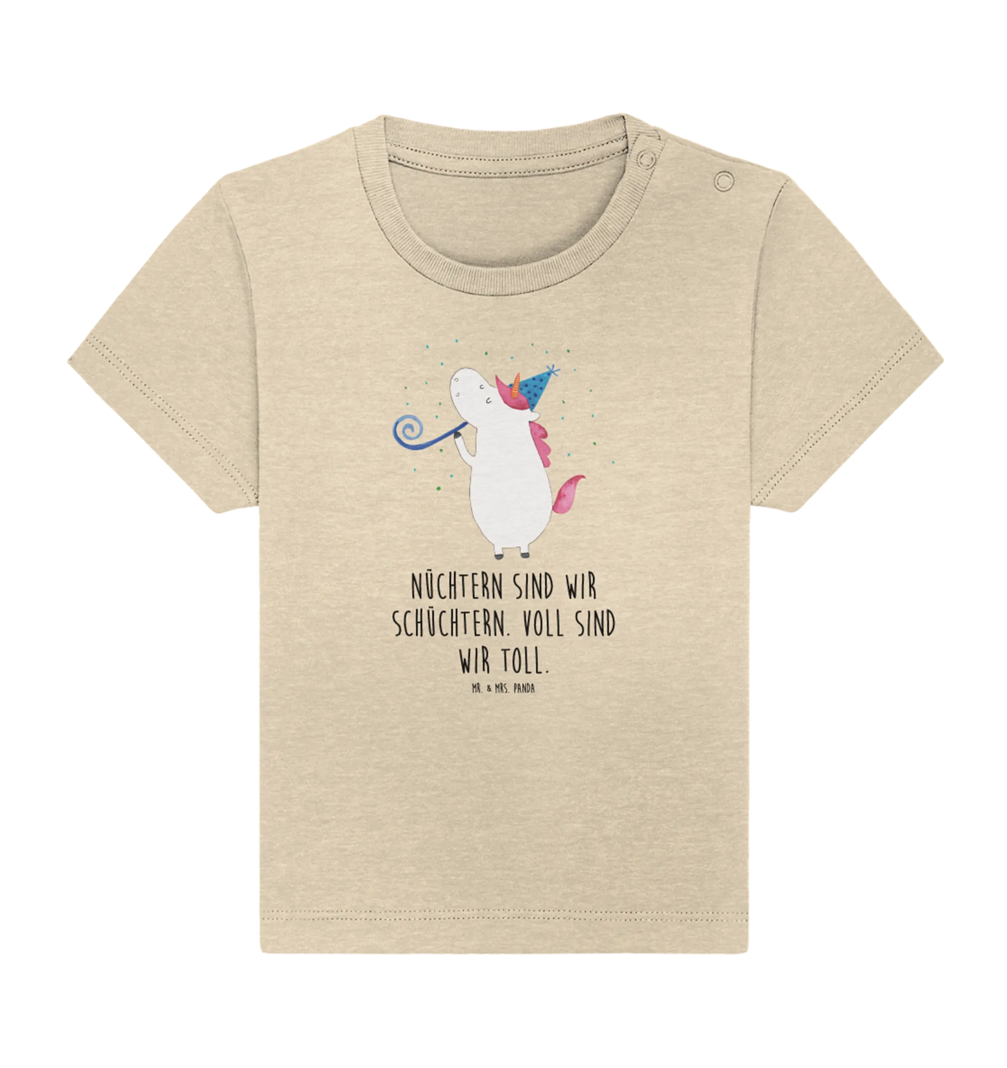 Organic Baby Shirt Einhorn Party