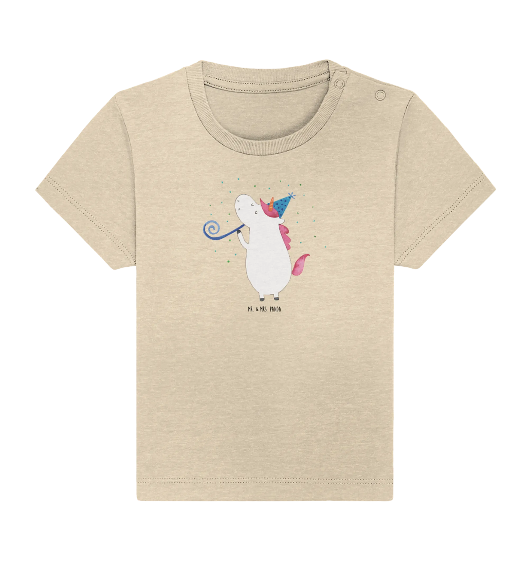 Organic Baby Shirt Einhorn Party