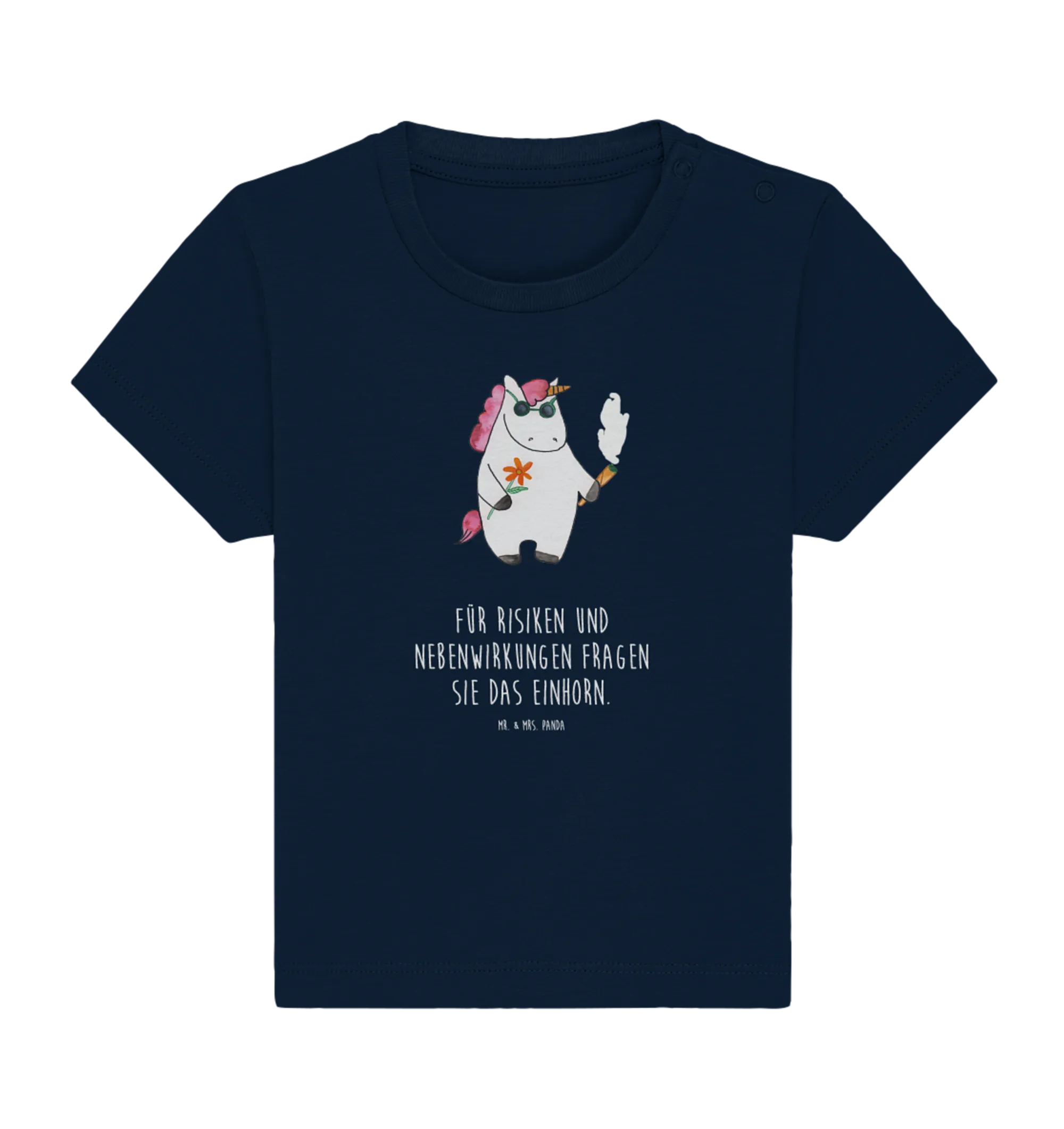 Organic Baby Shirt Einhorn Woodstock