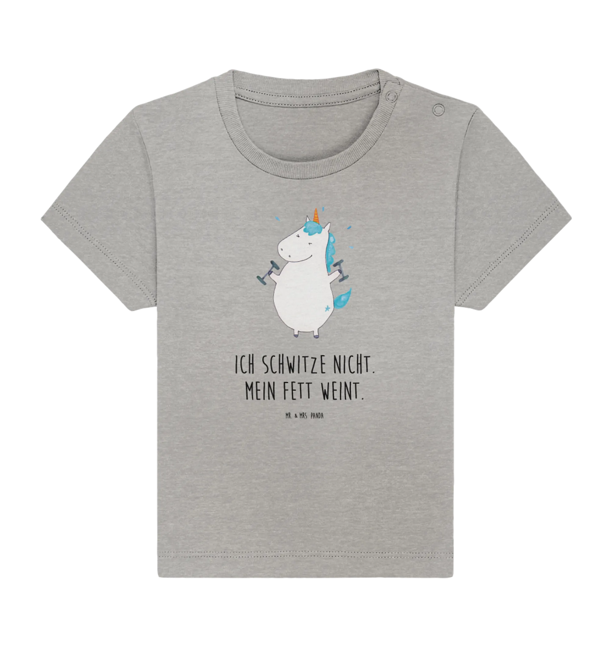 Organic Baby Shirt Einhorn Fitness