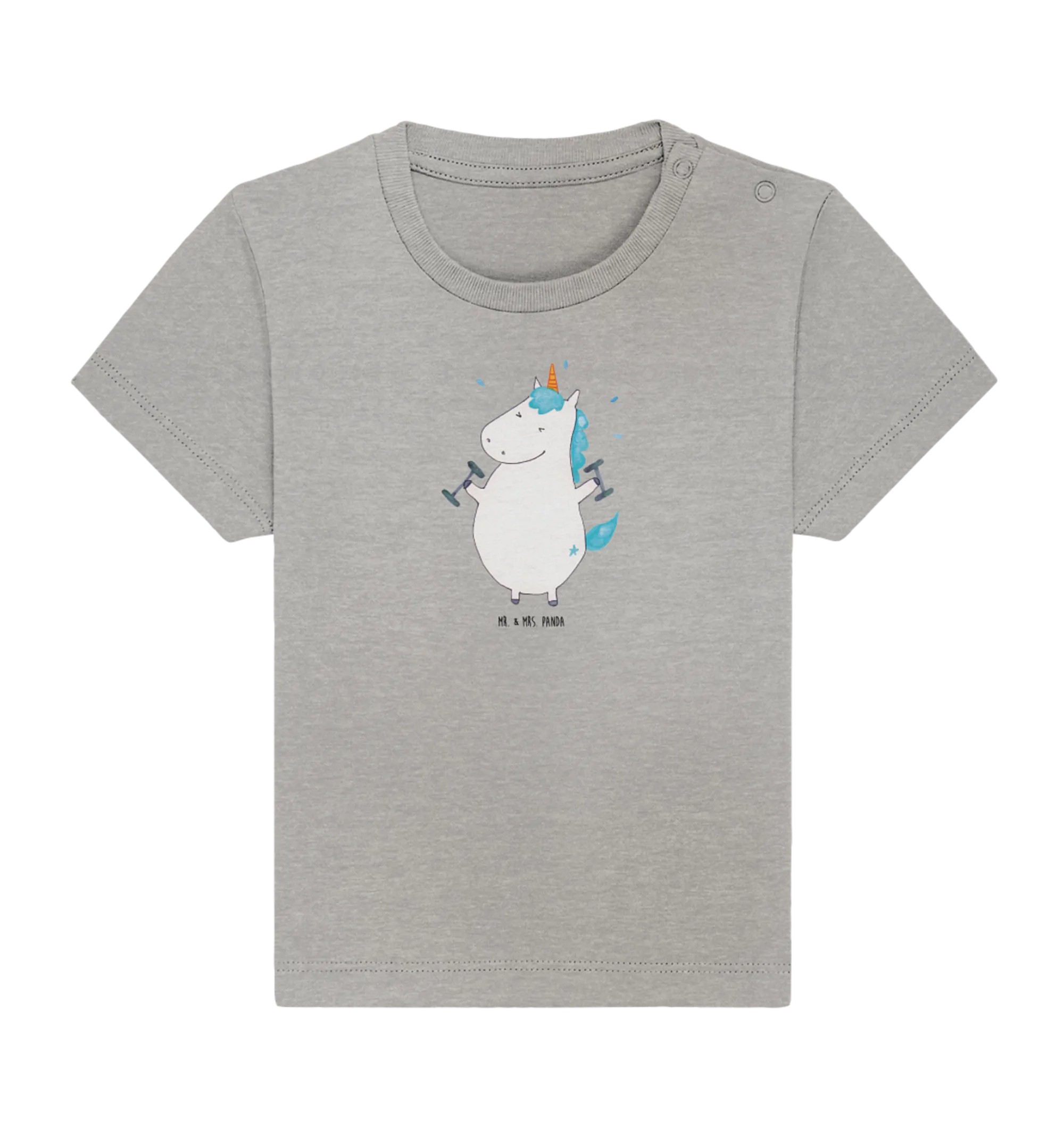 Organic Baby Shirt Einhorn Fitness