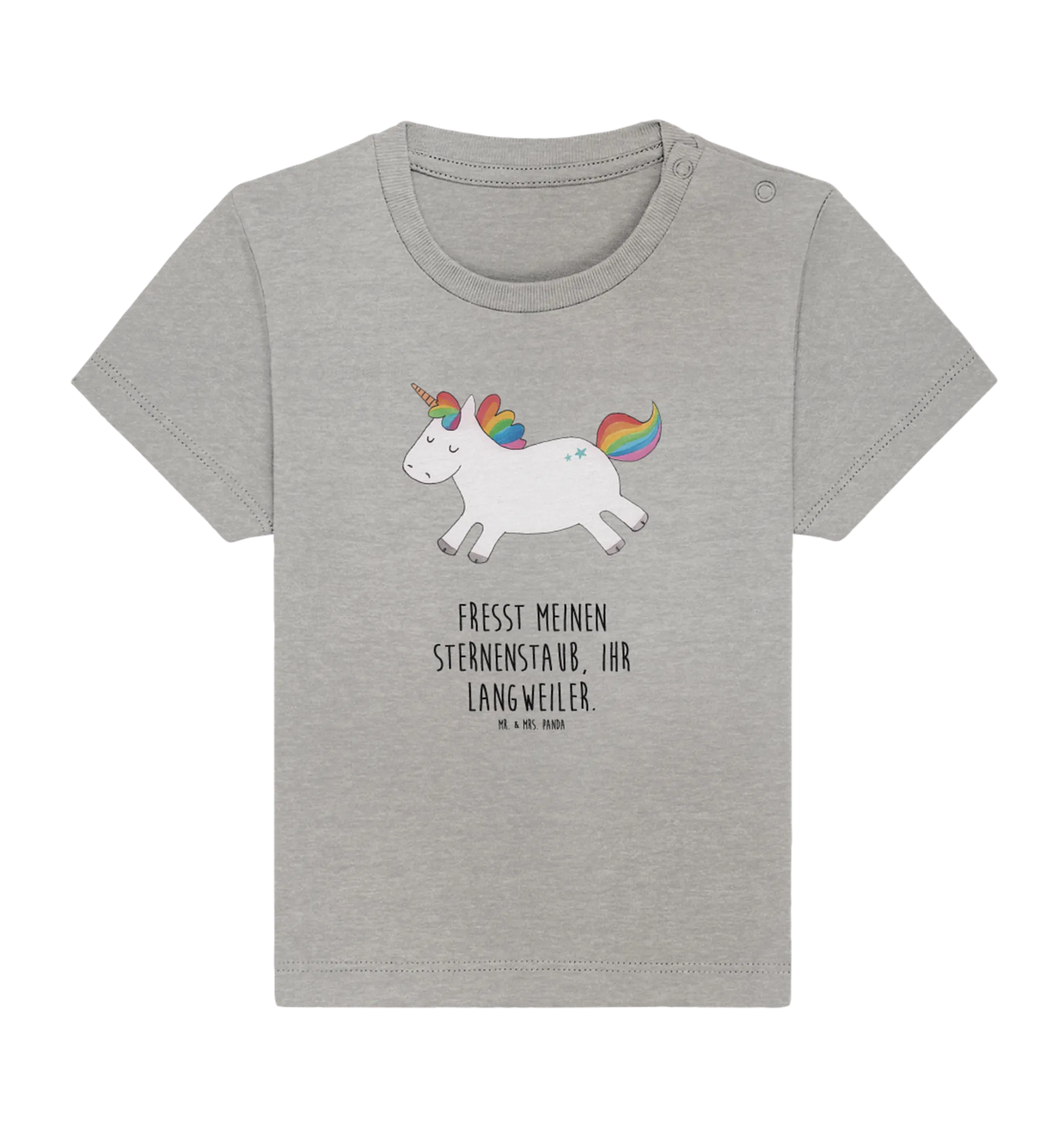 Organic Baby Shirt Einhorn Happy