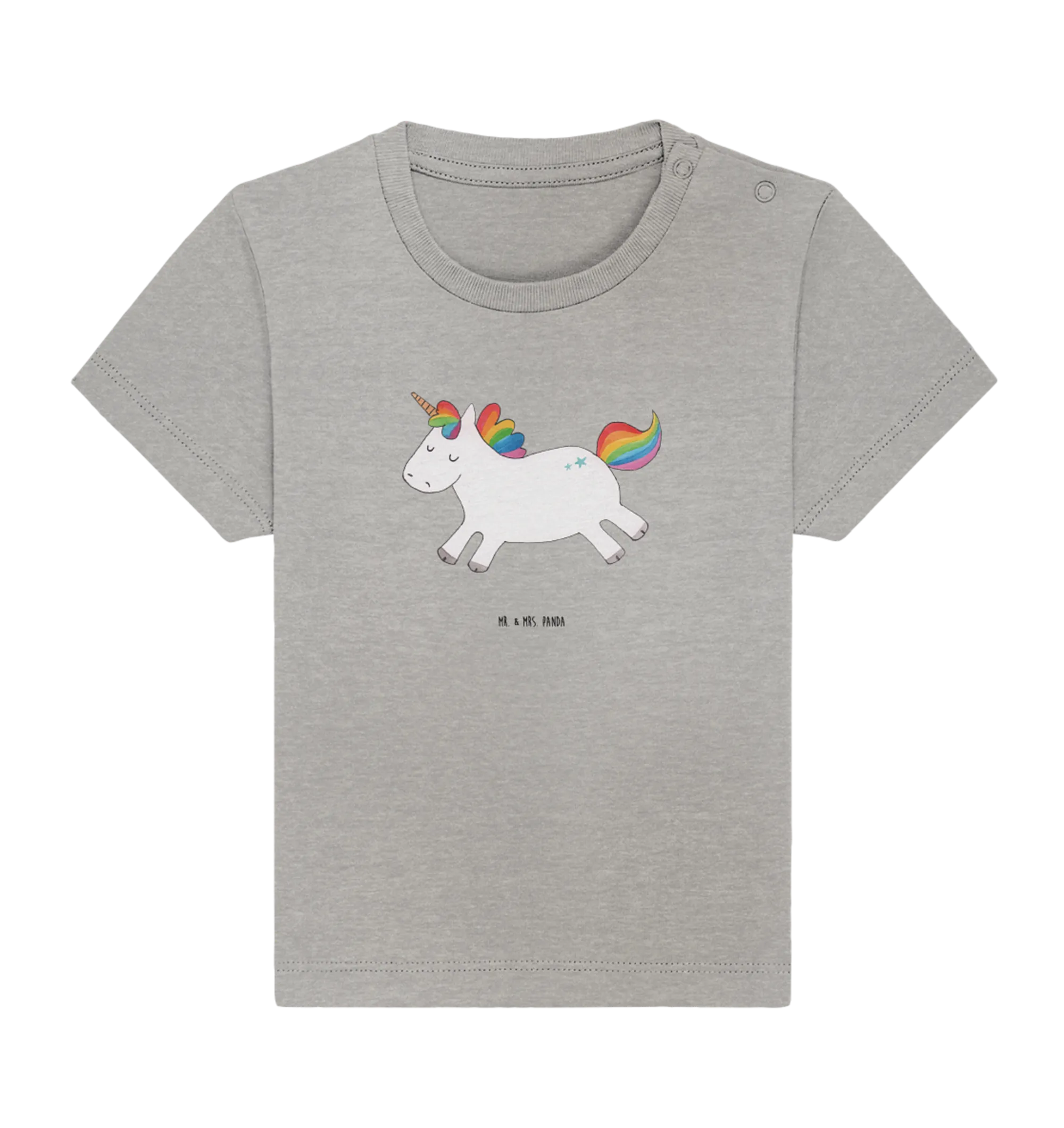 Organic Baby Shirt Einhorn Happy