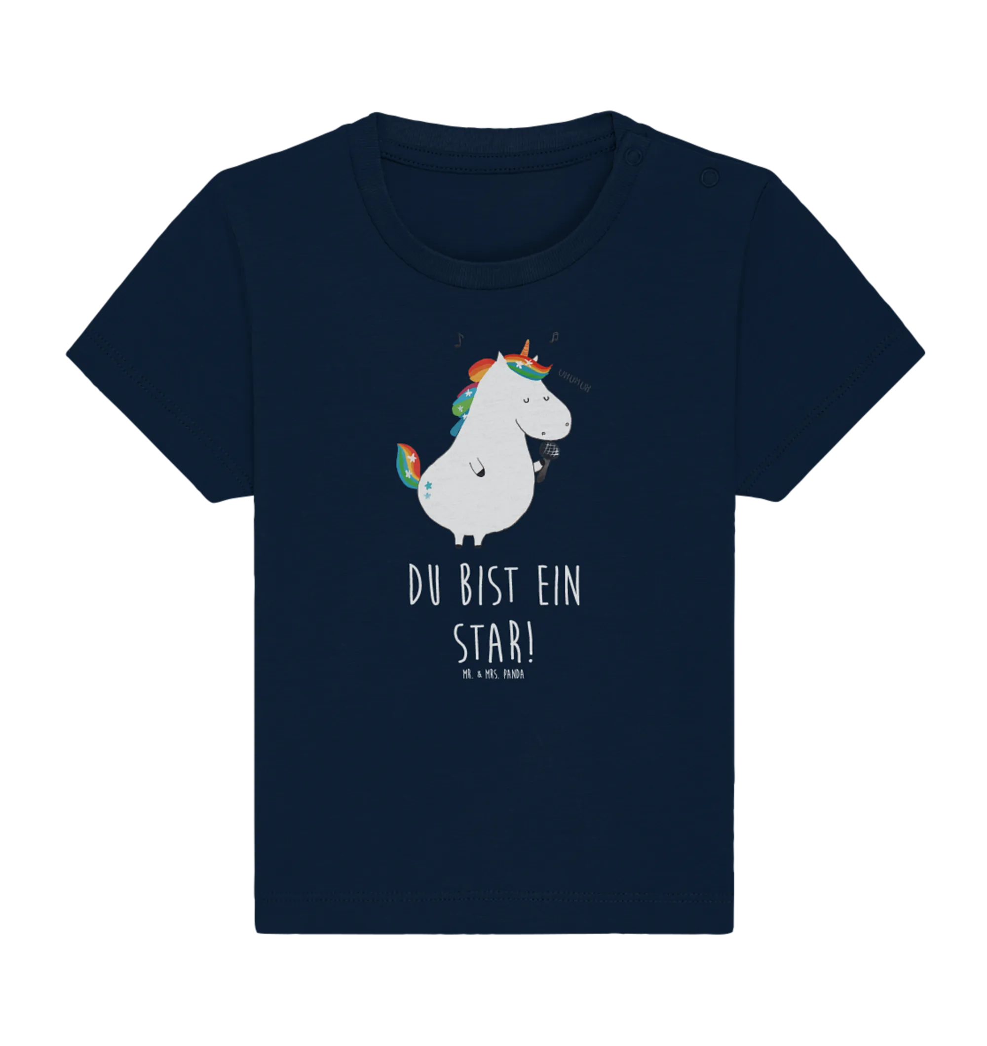 Organic Baby Shirt Einhorn Sänger