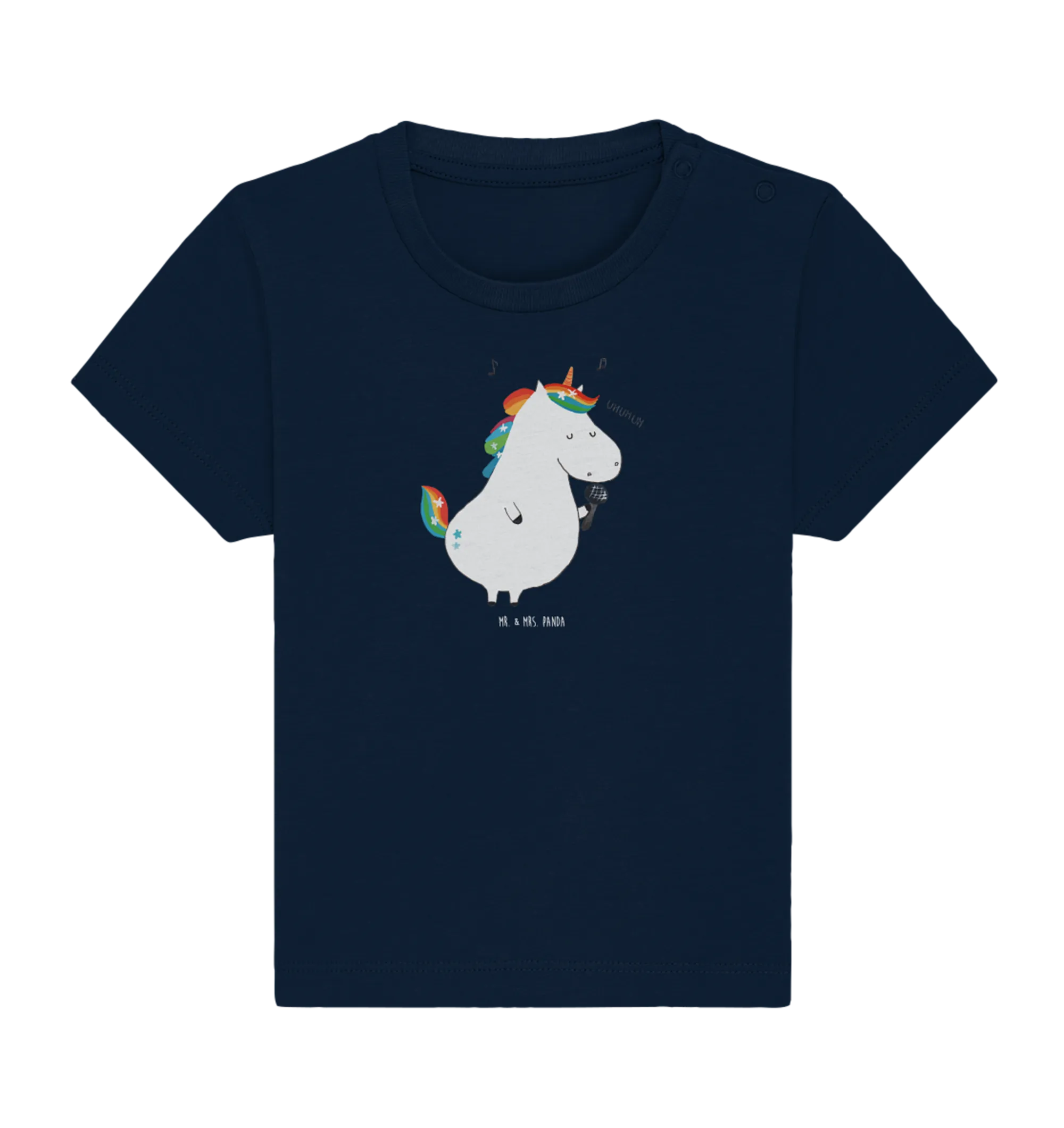 Organic Baby Shirt Einhorn Sänger