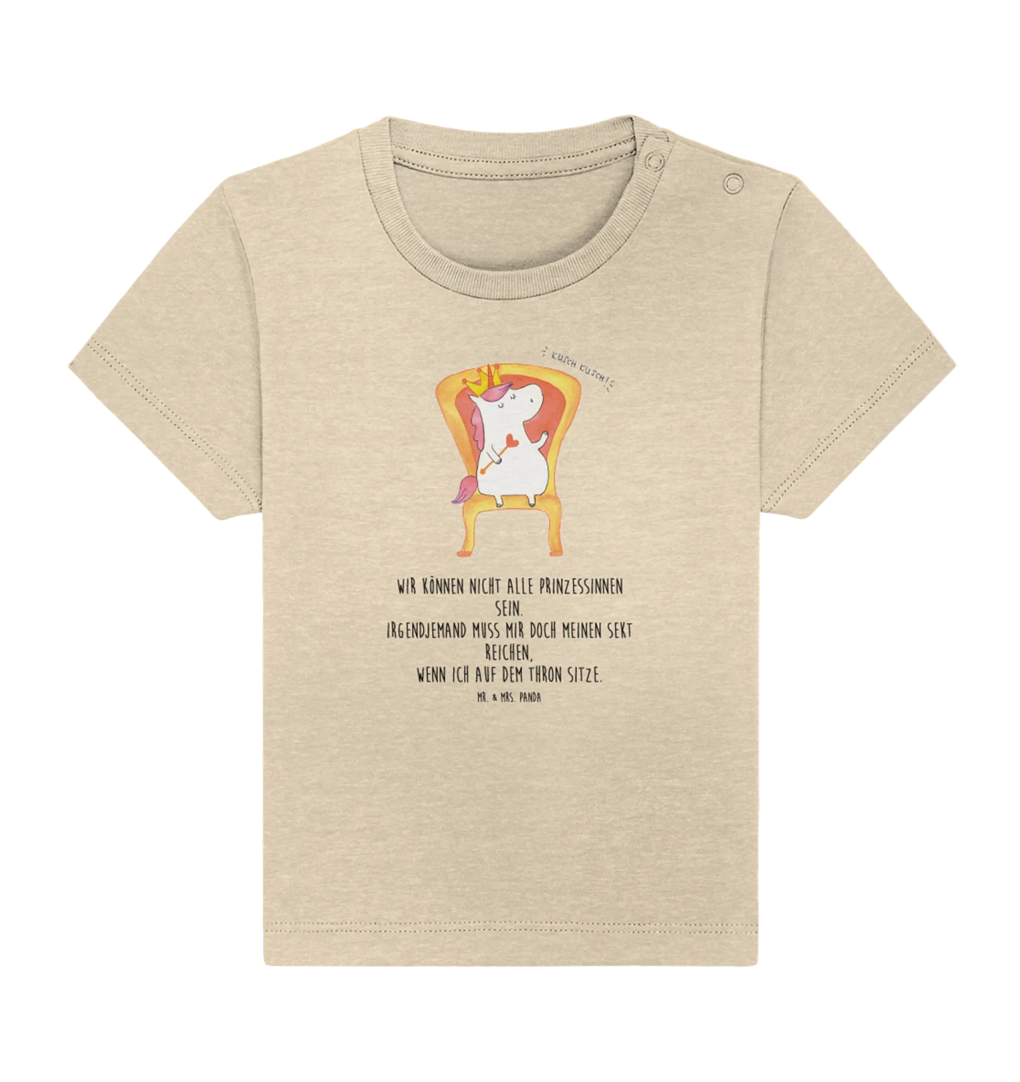 Organic Baby Shirt Einhorn König