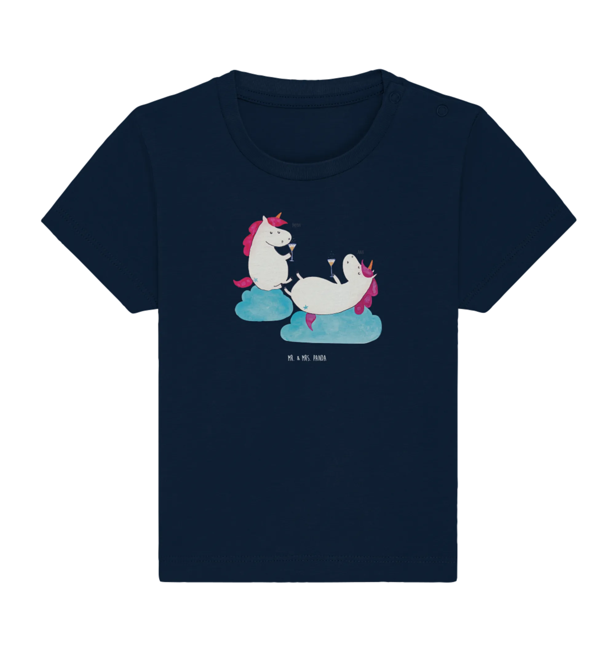 Organic Baby Shirt Einhorn Sekt