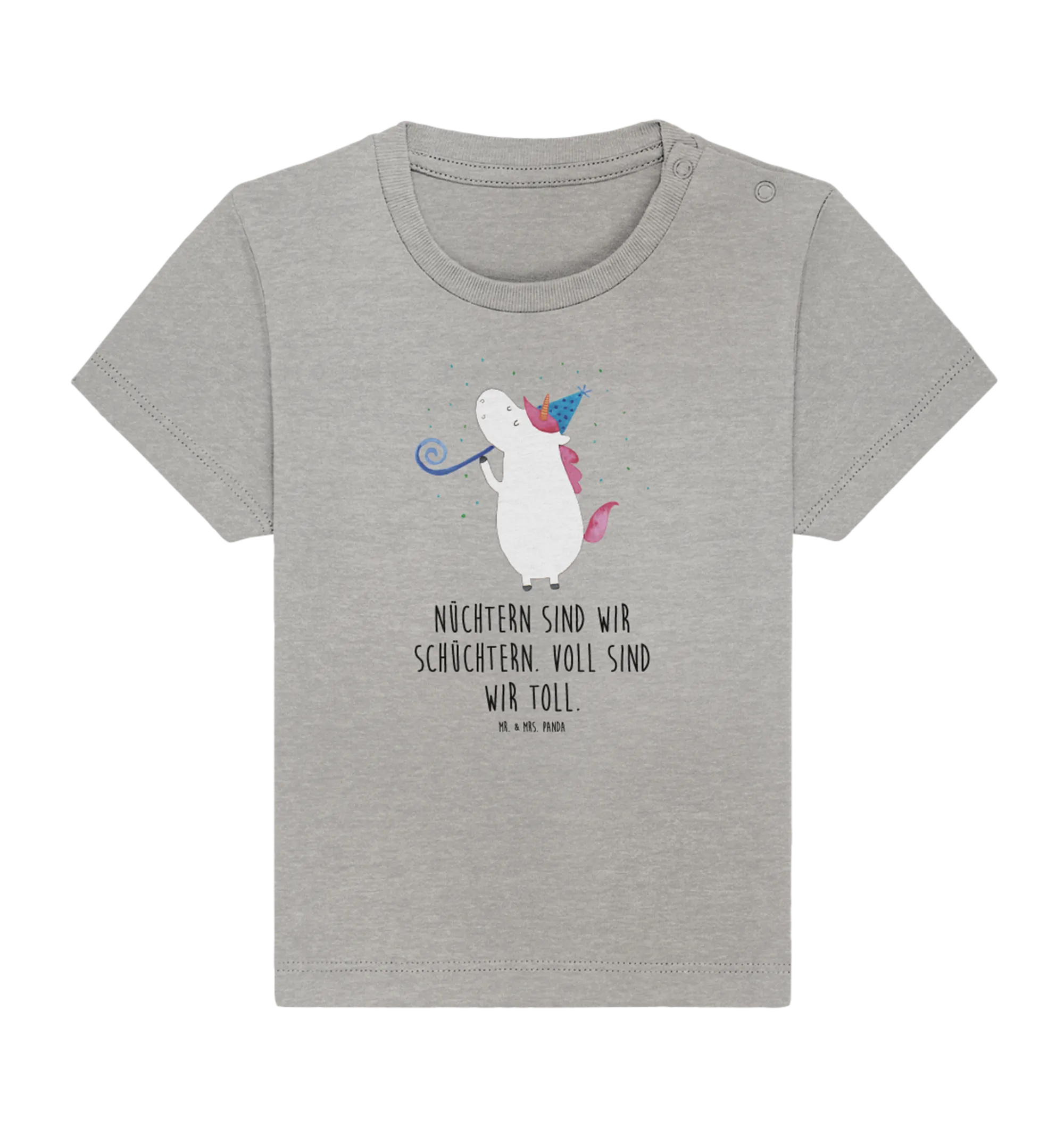 Organic Baby Shirt Einhorn Party