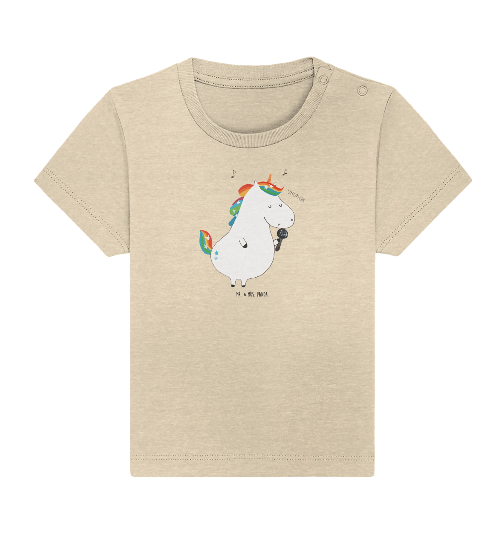 Organic Baby Shirt Einhorn Sänger