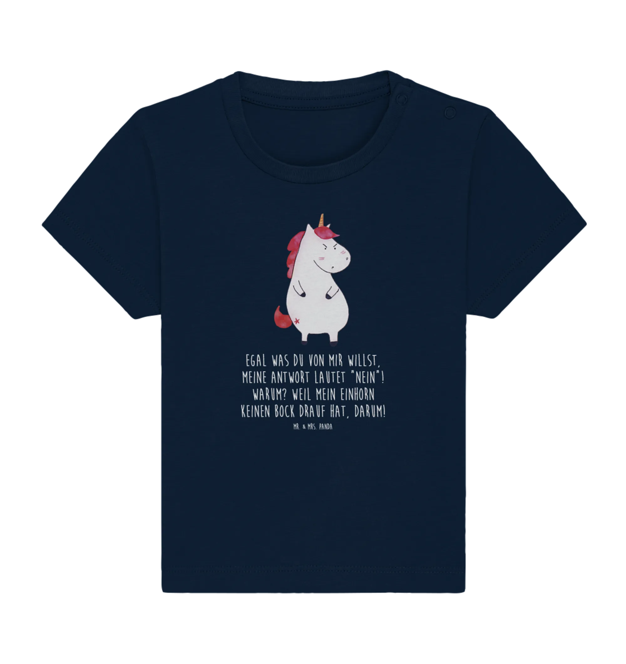 Organic Baby Shirt Einhorn Wut