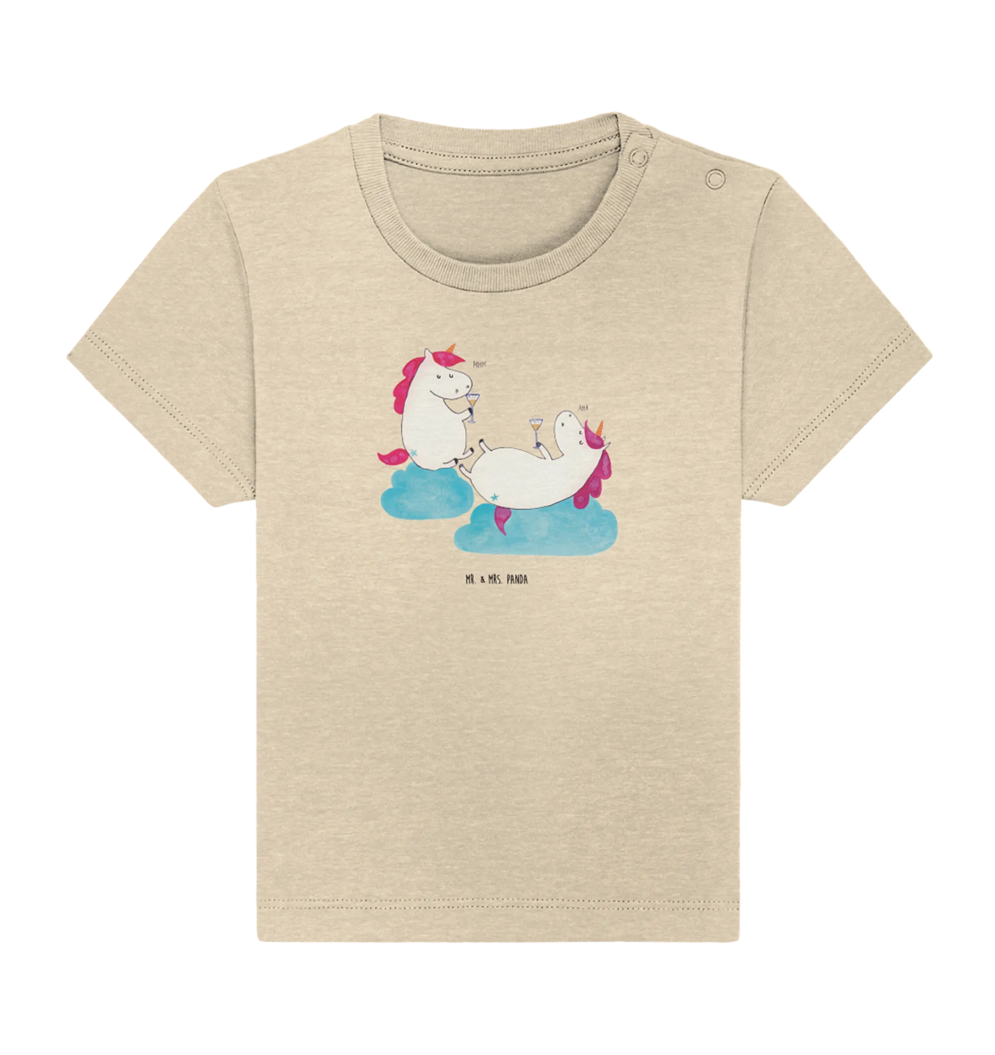 Organic Baby Shirt Einhorn Sekt