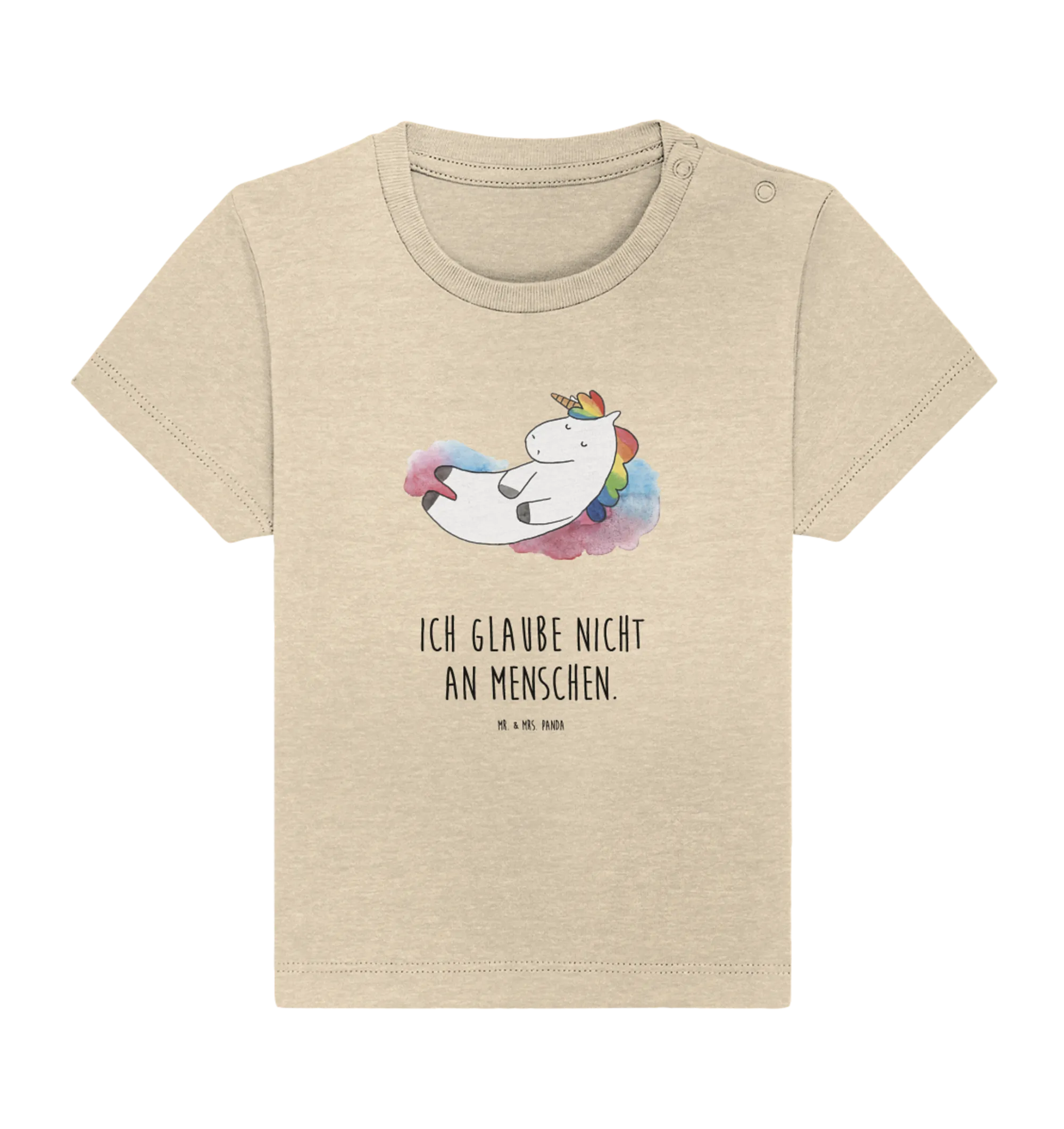 Organic Baby Shirt Einhorn Wolke 7