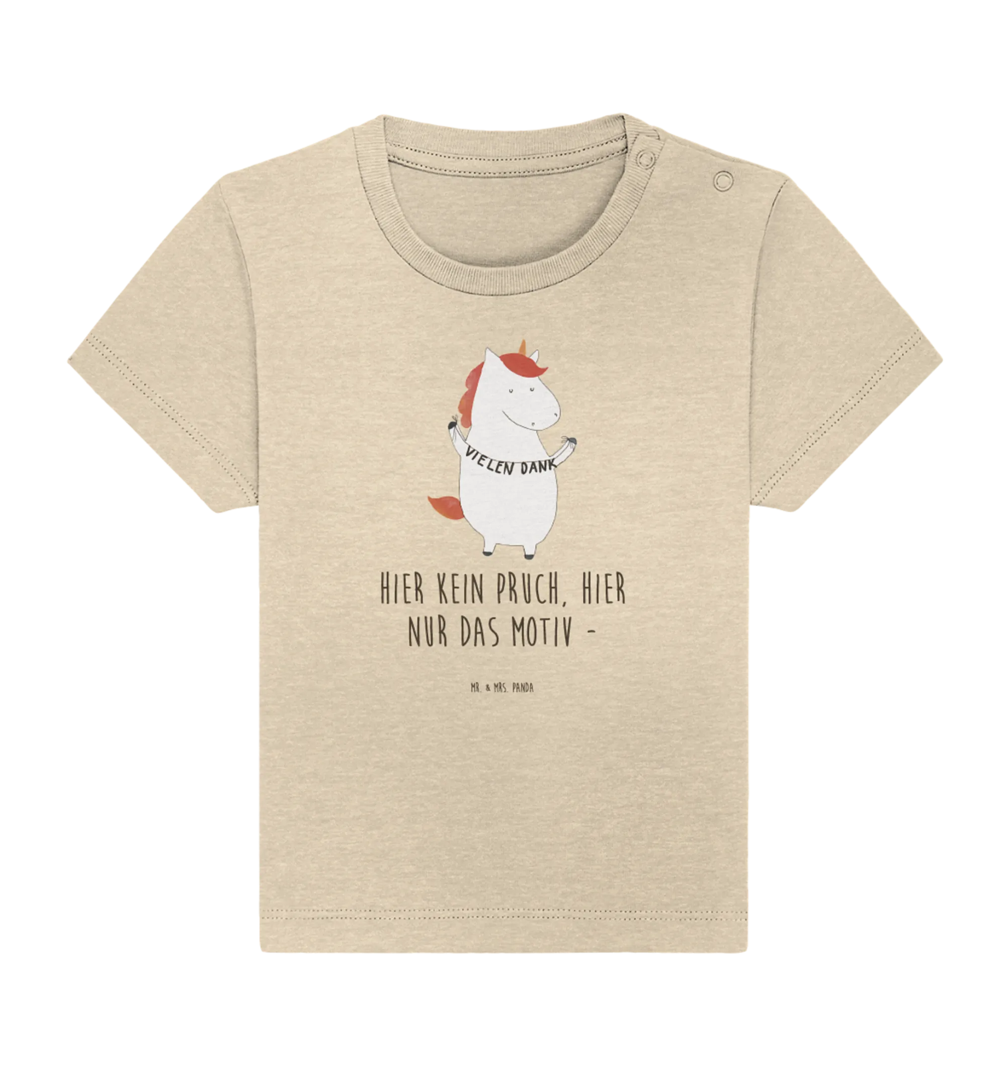 Organic Baby Shirt Einhorn Dankeschön