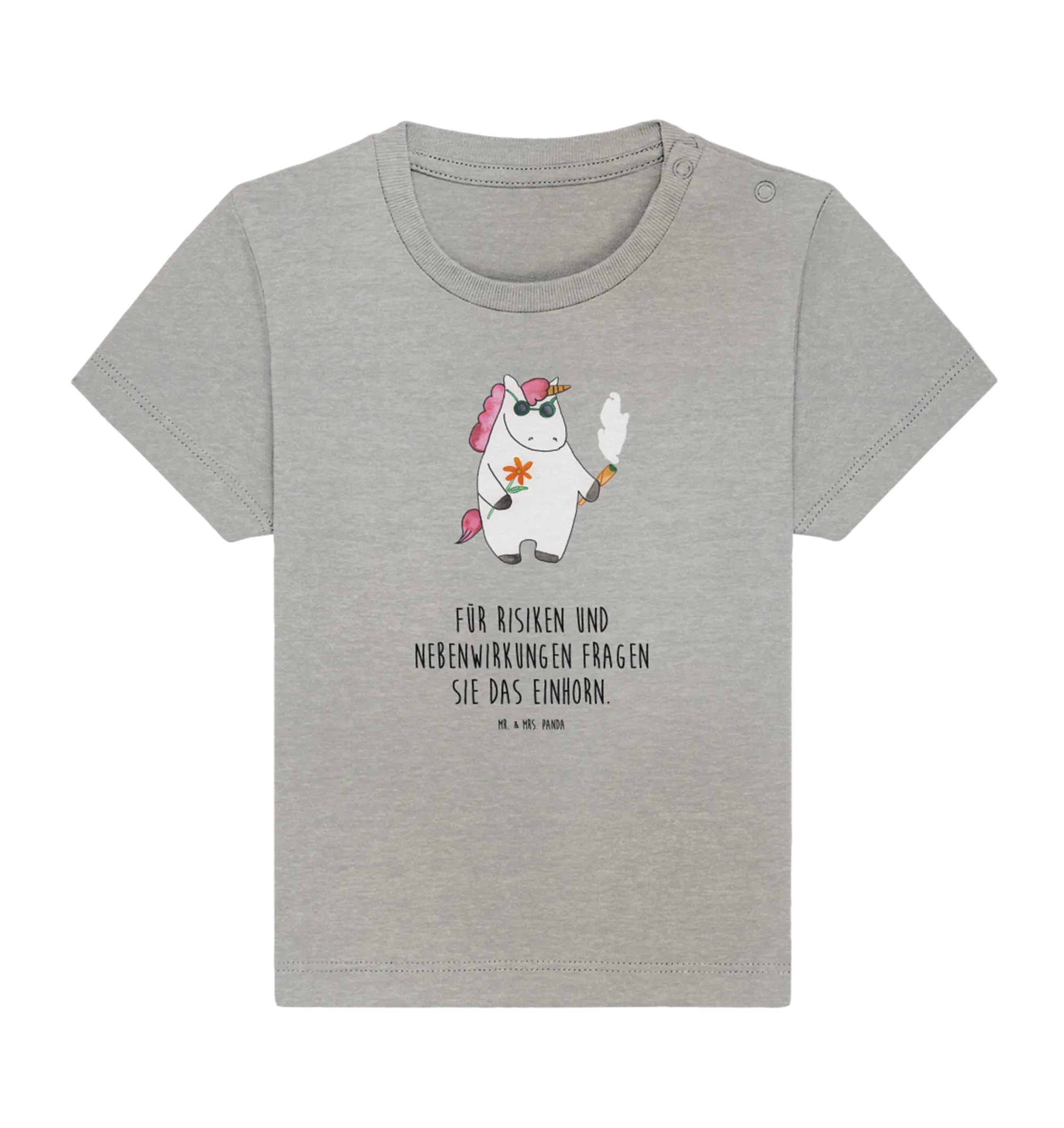 Organic Baby Shirt Einhorn Woodstock