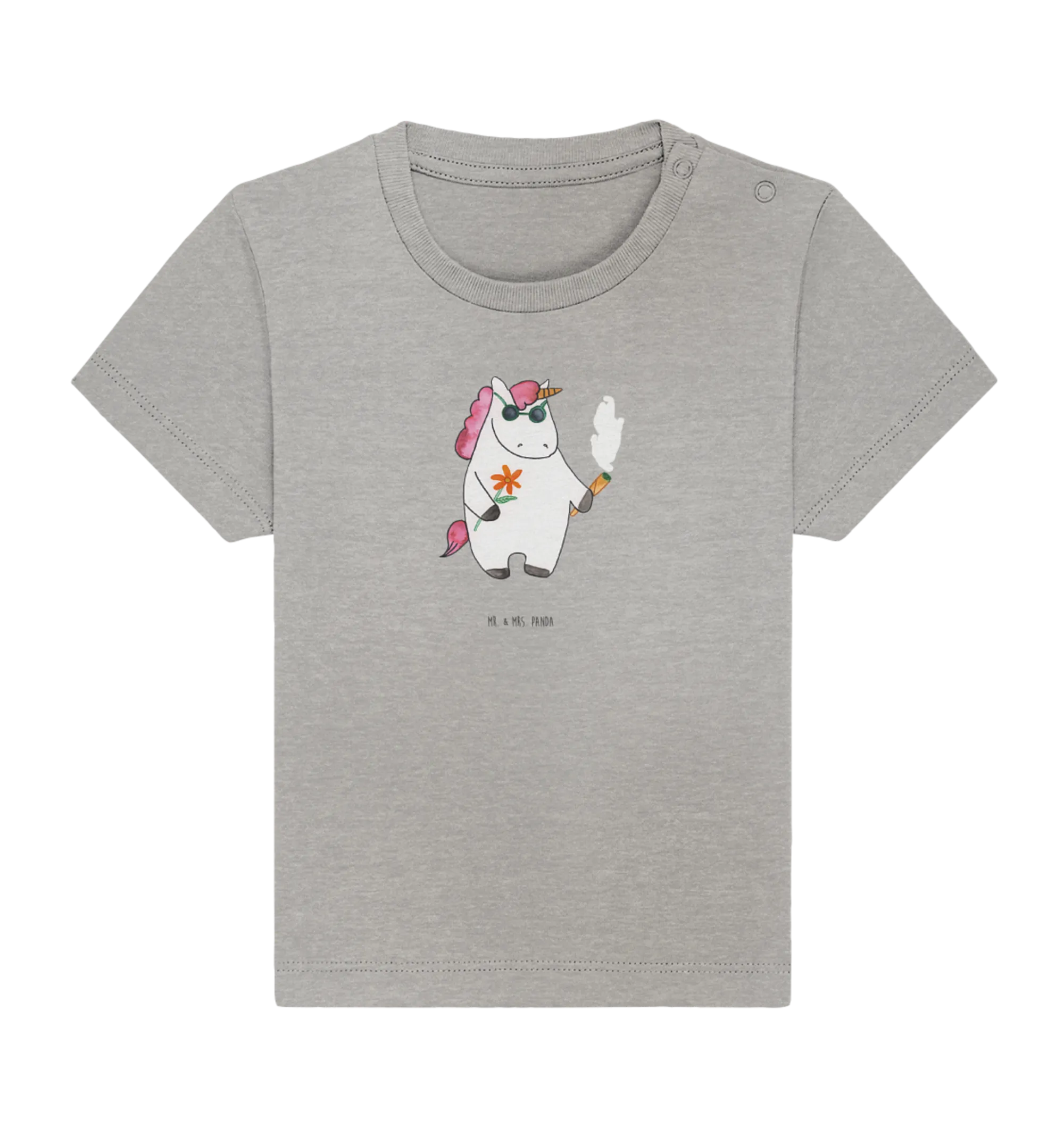 Organic Baby Shirt Einhorn Woodstock