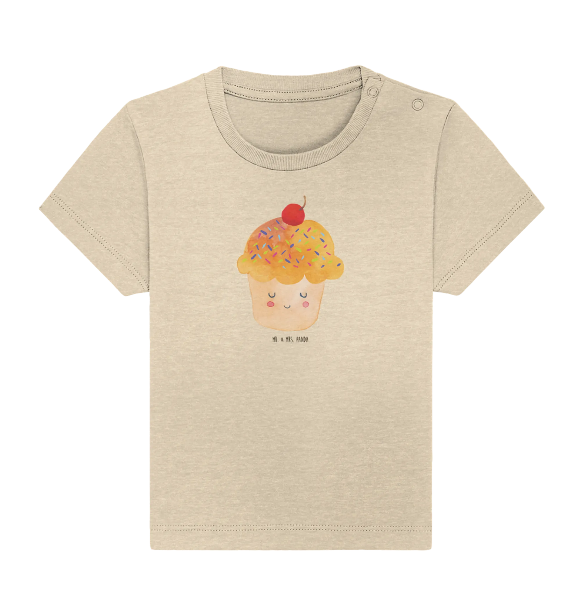 Organic Baby Shirt Cupcake