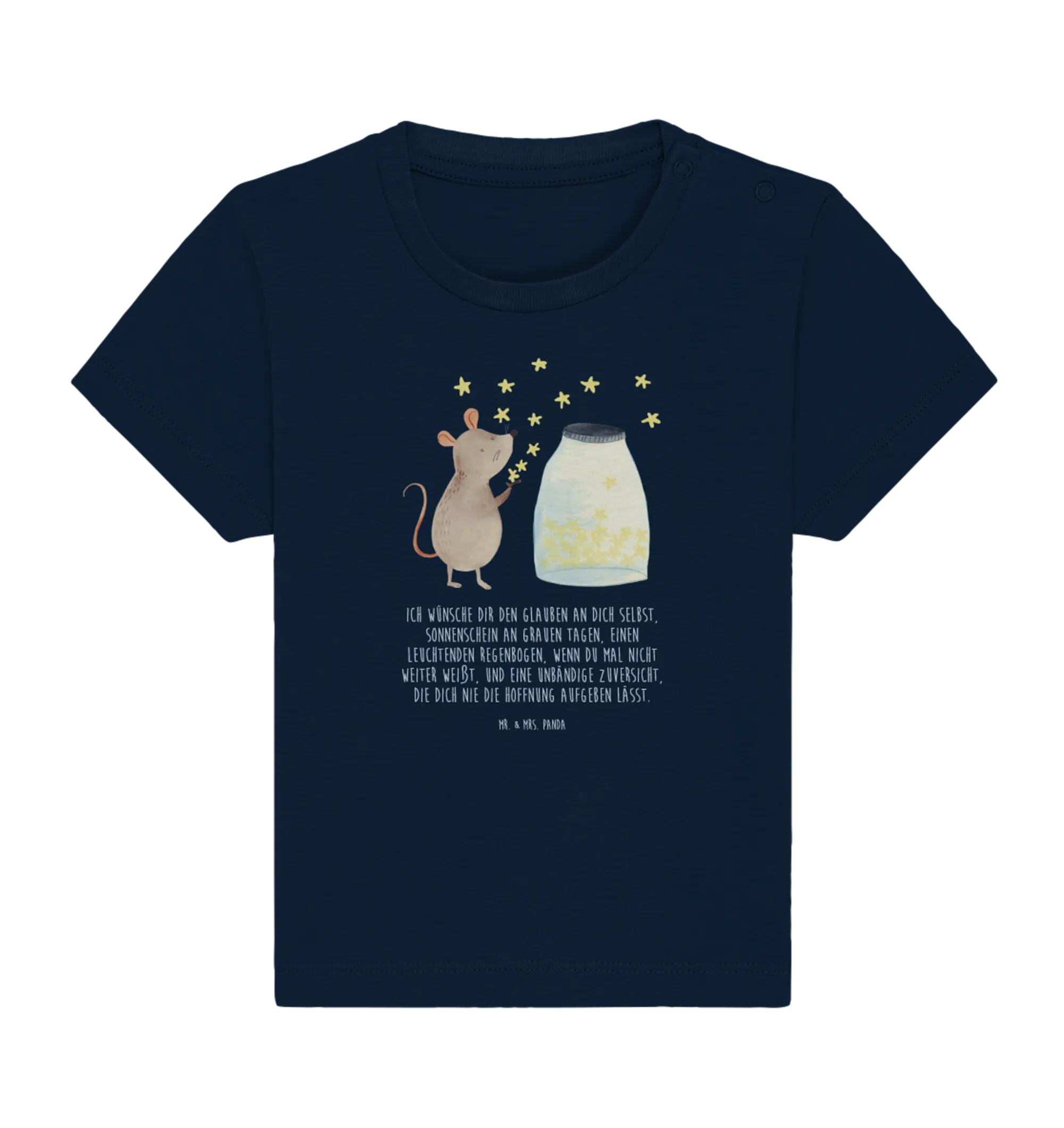 Organic Baby Shirt Maus Sterne