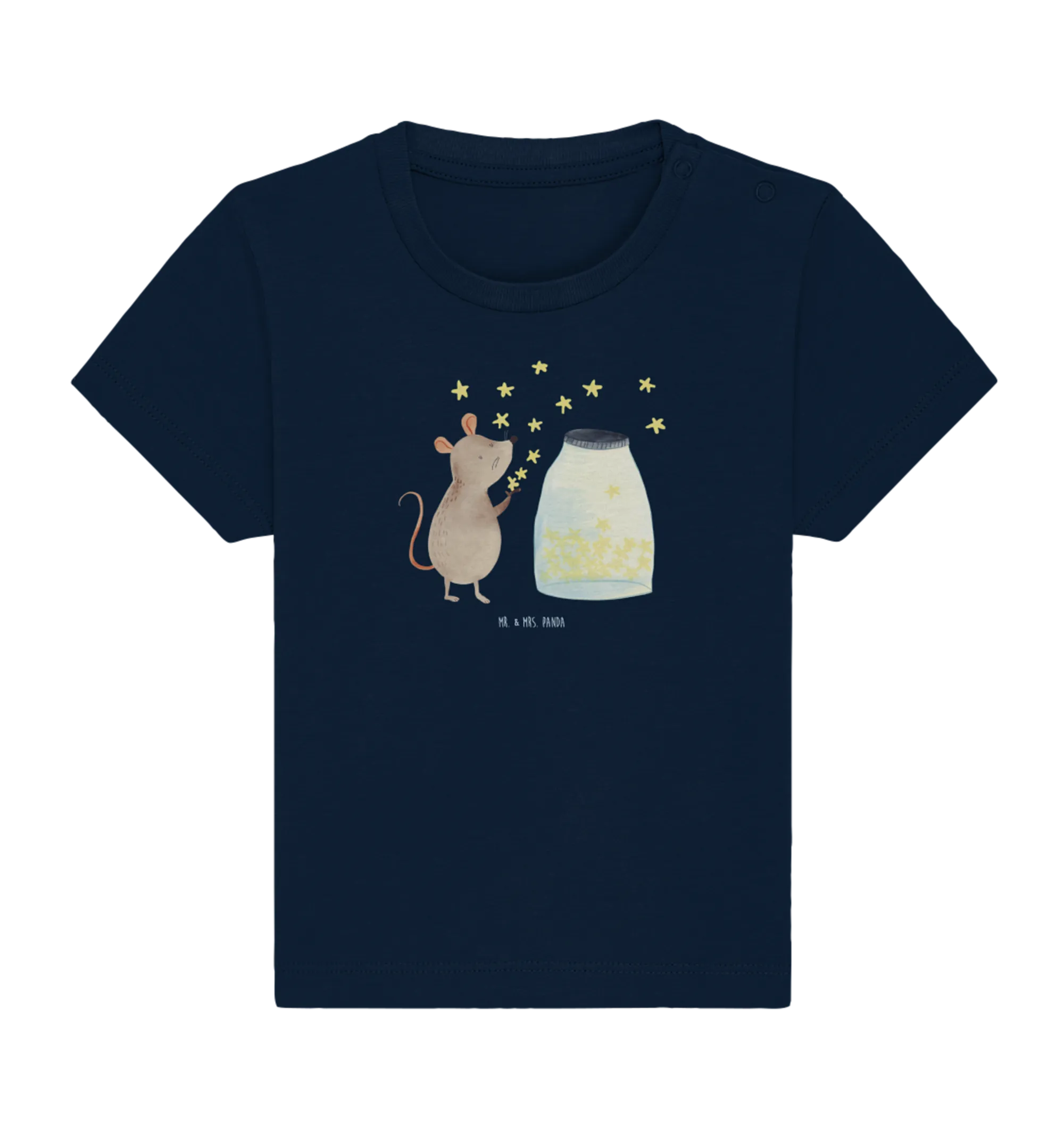 Organic Baby Shirt Maus Sterne