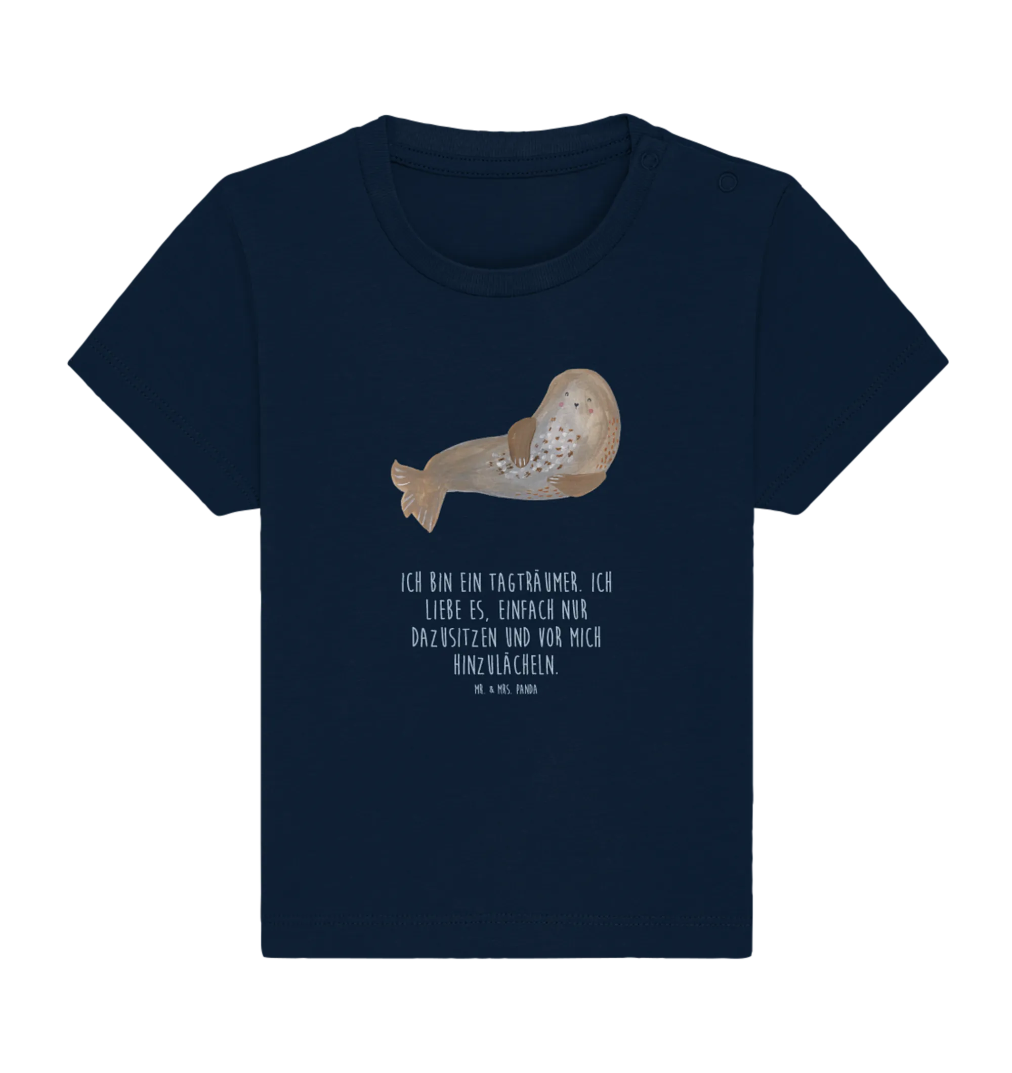 Organic Baby Shirt Robbe Lachen