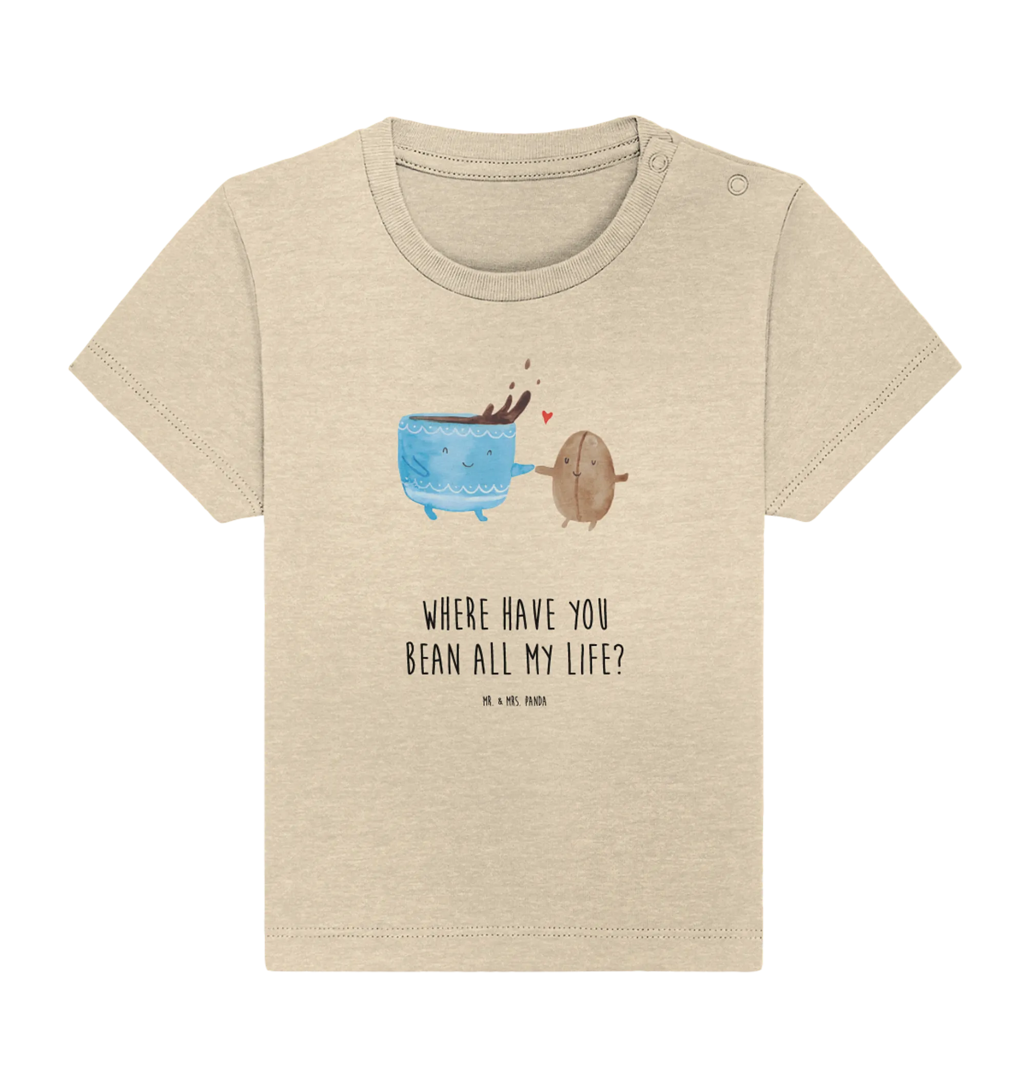 Organic Baby Shirt Kaffee Bohne