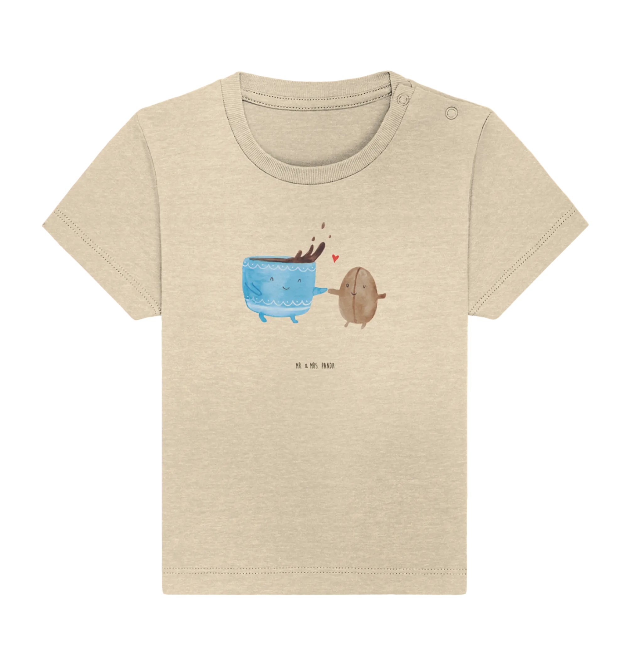 Organic Baby Shirt Kaffee Bohne