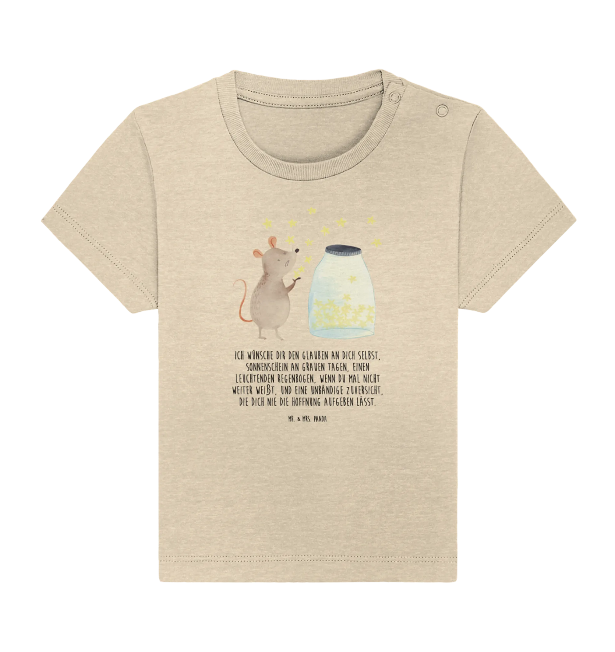 Organic Baby Shirt Maus Sterne