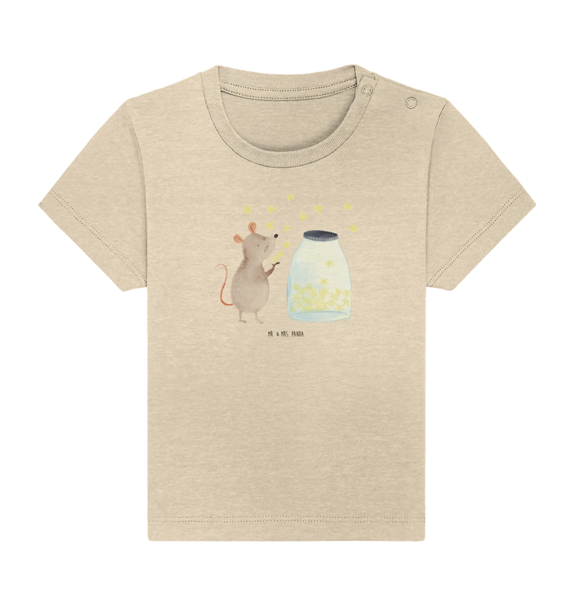 Organic Baby Shirt Maus Sterne