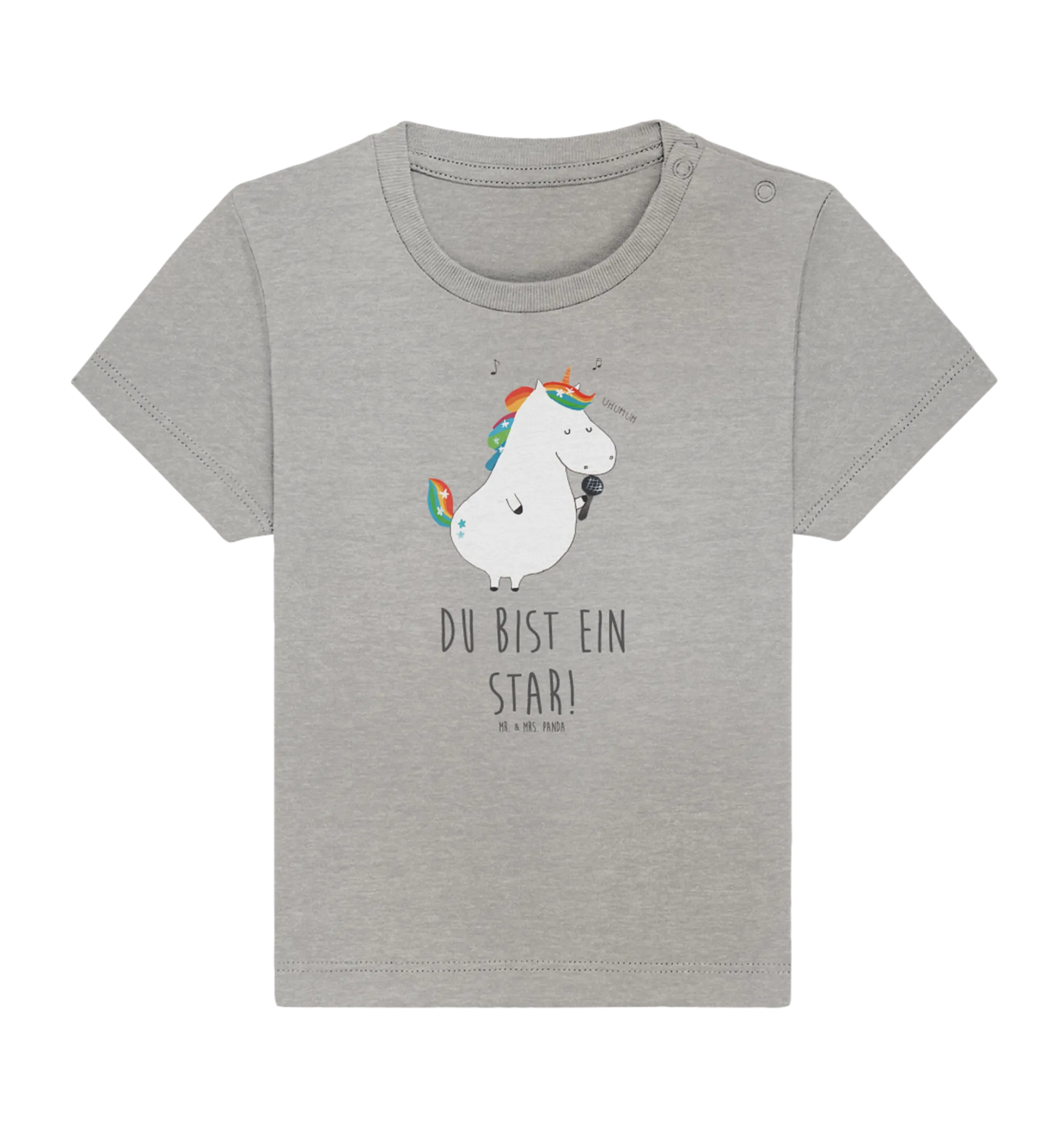 Organic Baby Shirt Einhorn Sänger